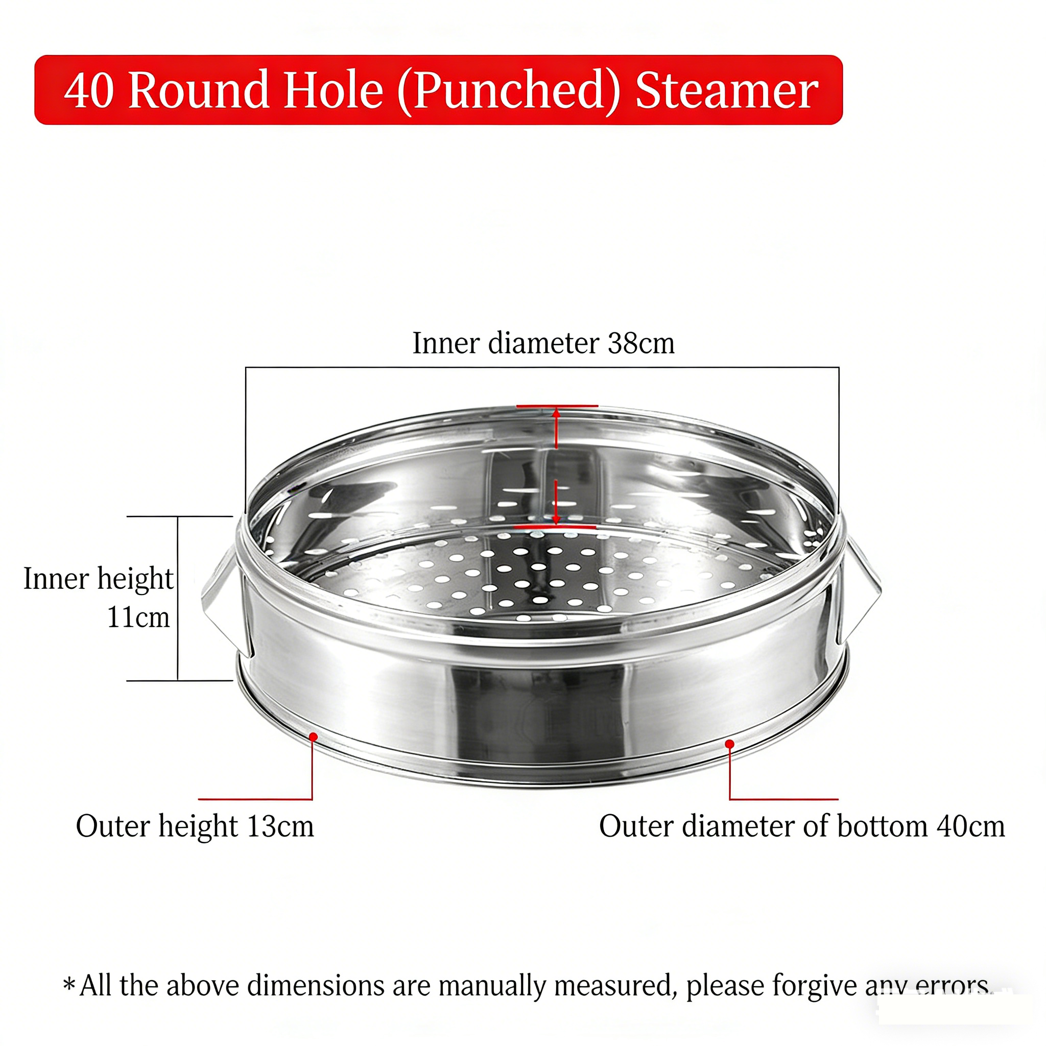 Heavy Duty Stainless Steel Steamer Basket,Multiple Sizes Commercial Steamer
