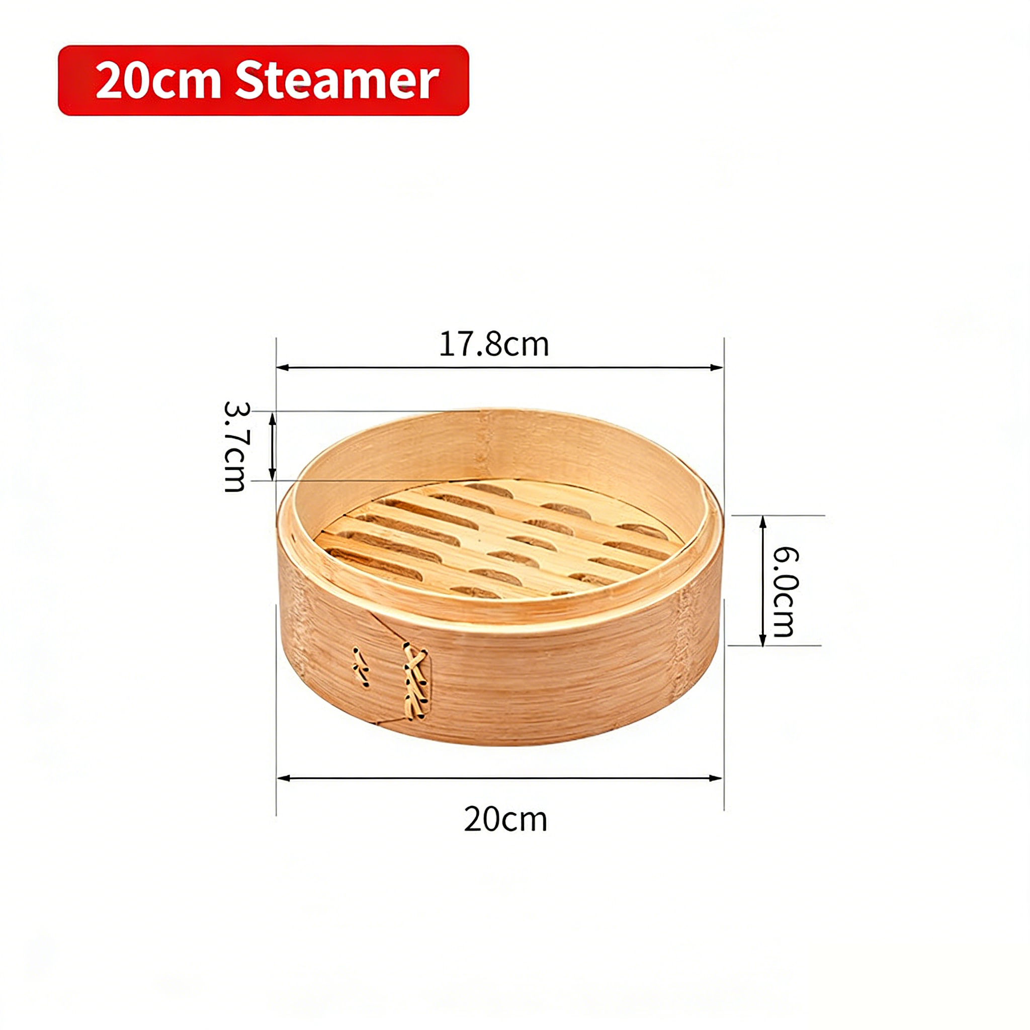 Premium Carbonized Bamboo Steamer for Dumpling & Bao