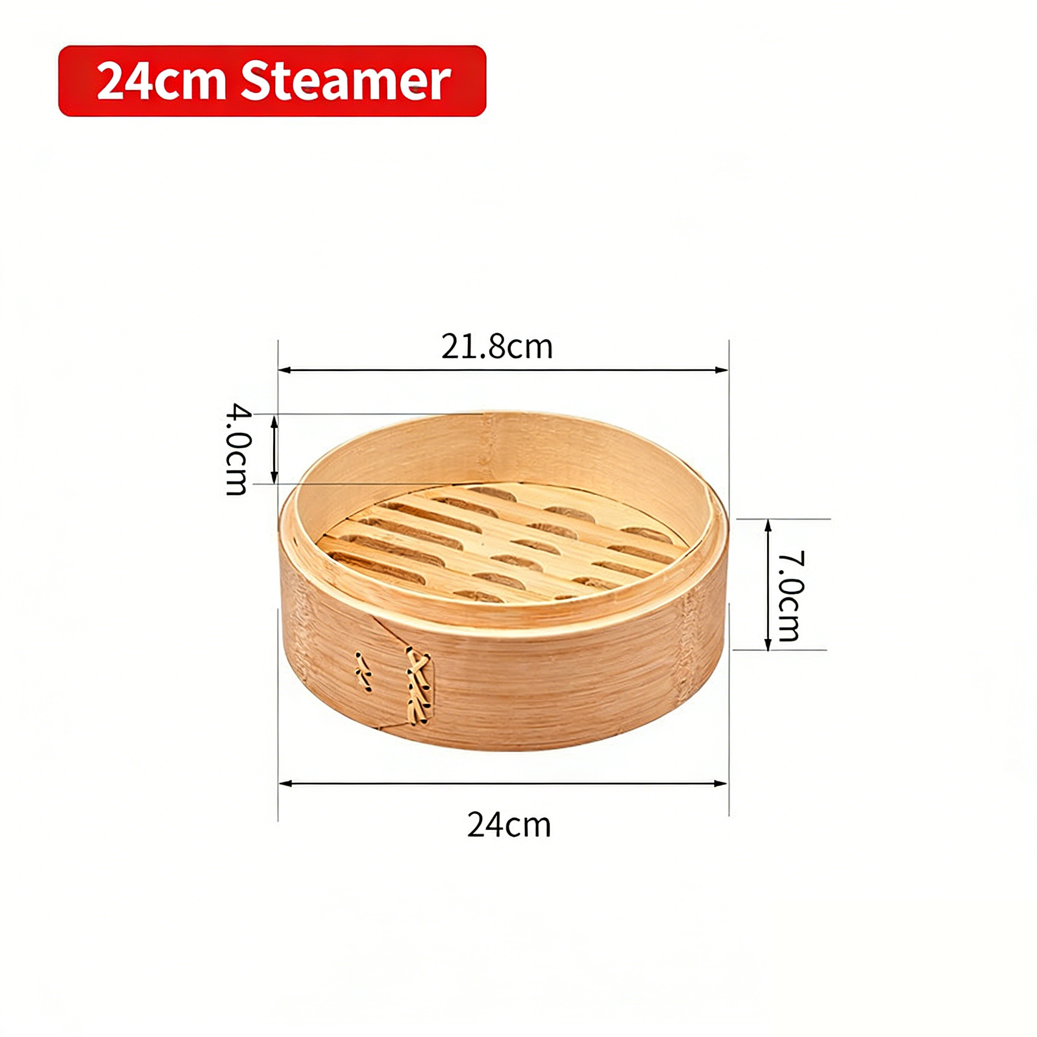 Premium Carbonized Bamboo Steamer for Dumpling & Bao