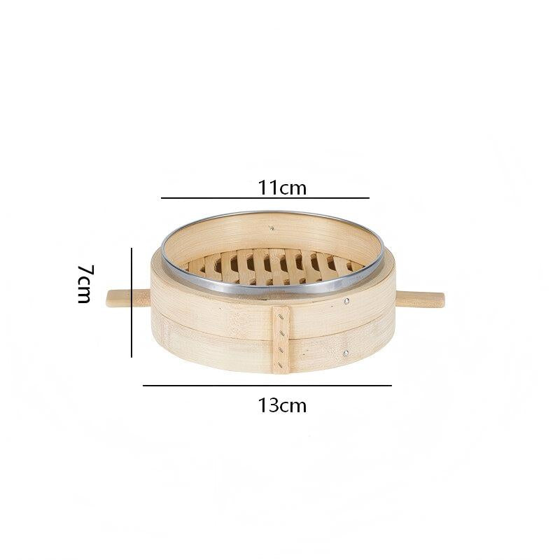 Premium Bamboo Steamer Basket, Bamboo Handle