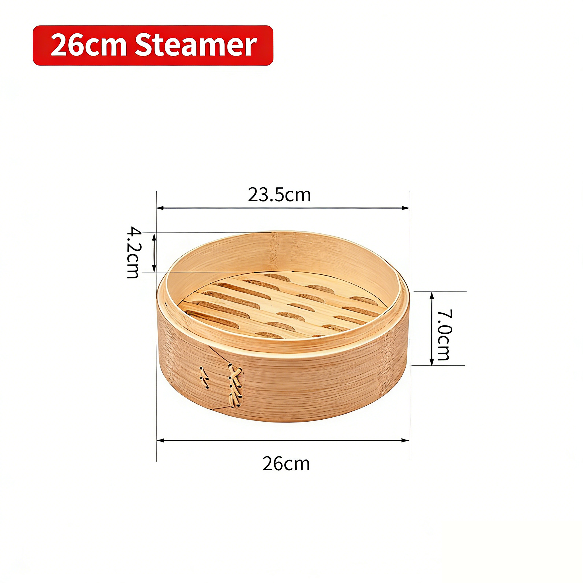 Premium Carbonized Bamboo Steamer for Dumpling & Bao