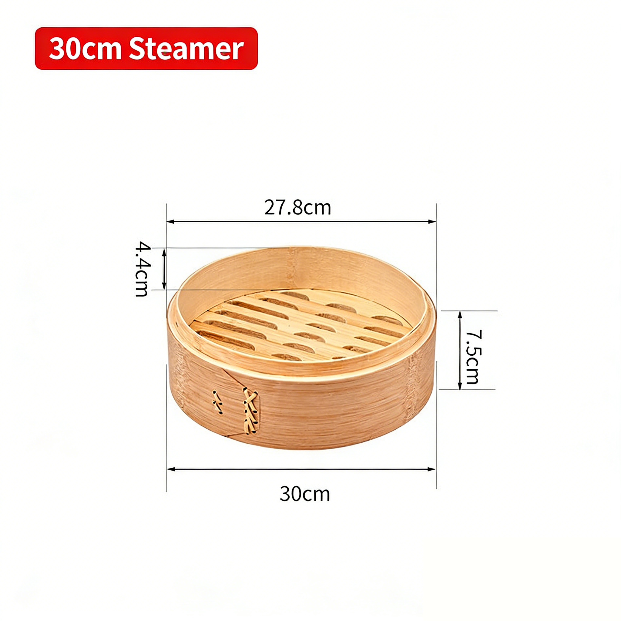 Premium Carbonized Bamboo Steamer for Dumpling & Bao