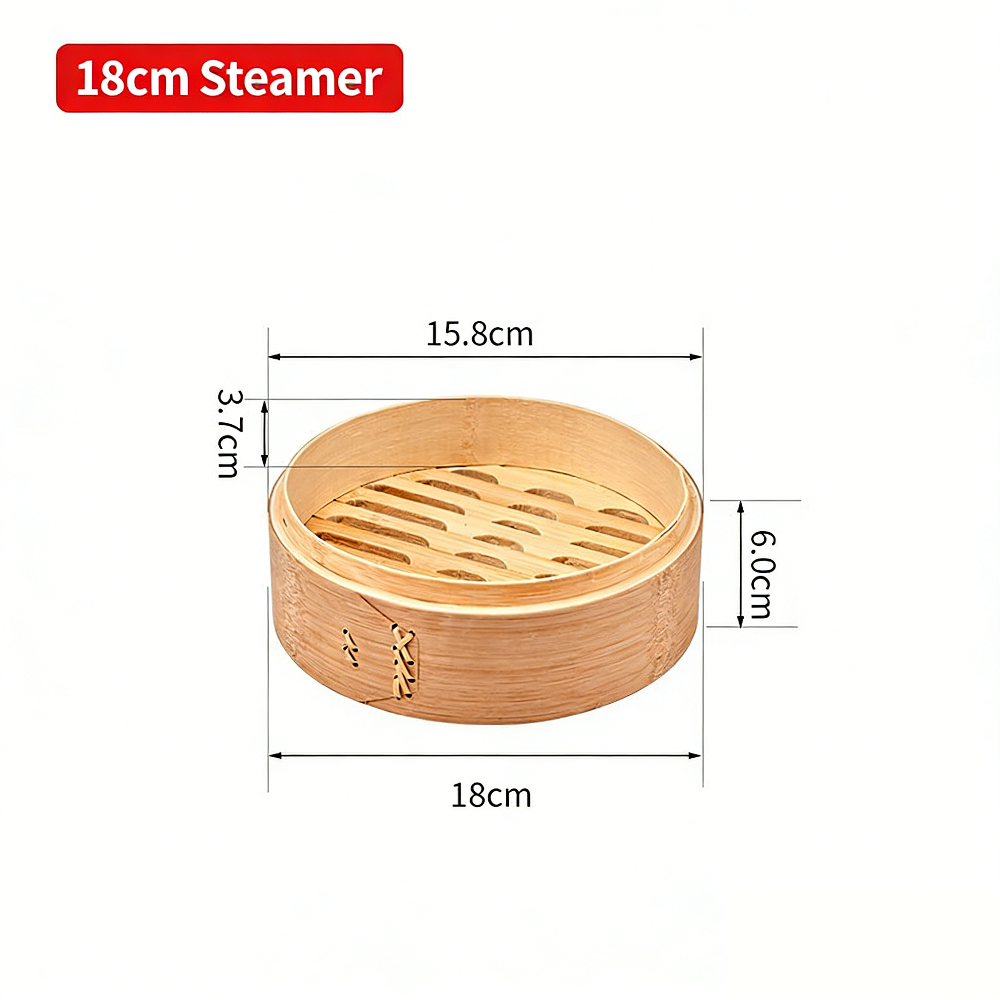 Premium Carbonized Bamboo Steamer for Dumpling & Bao