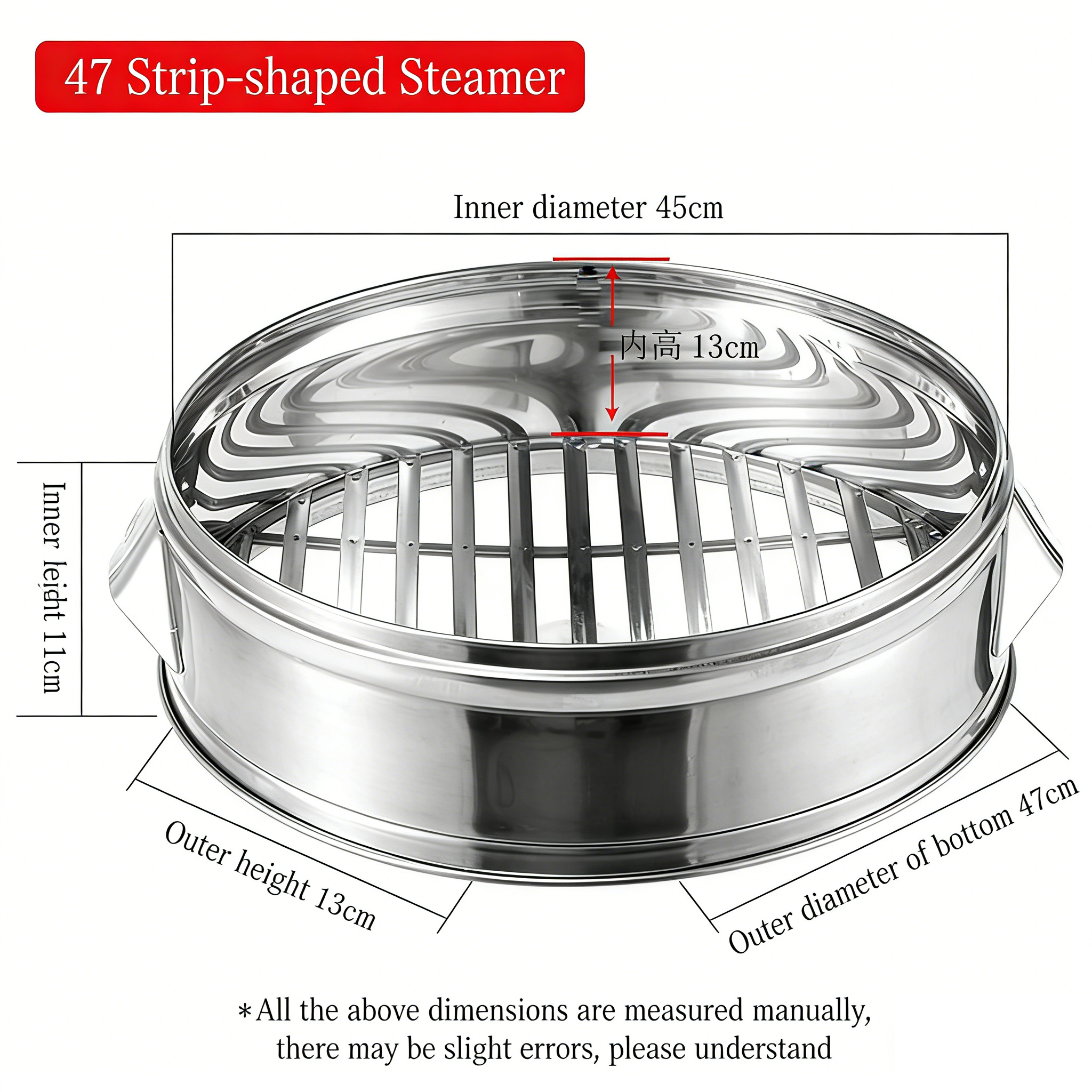 Heavy Duty Stainless Steel Steamer Basket,Multiple Sizes Commercial Steamer