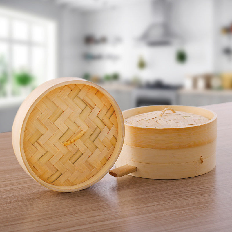 Traditional Asian Bamboo Steamer-Multiple Sizes & Customization Supported