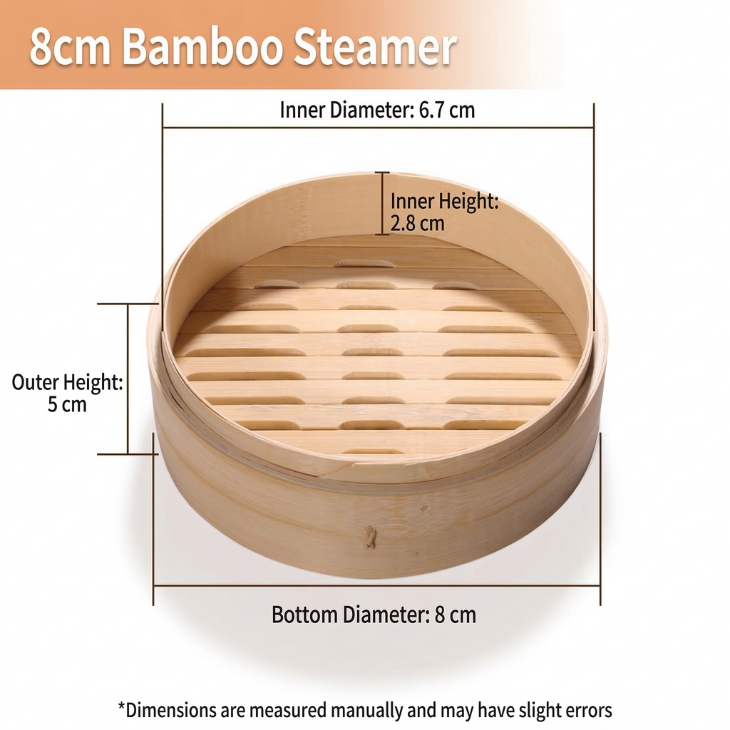 Premium Handcrafted Bamboo Steamer - Authentic Asian Cooking for Healthy Meals