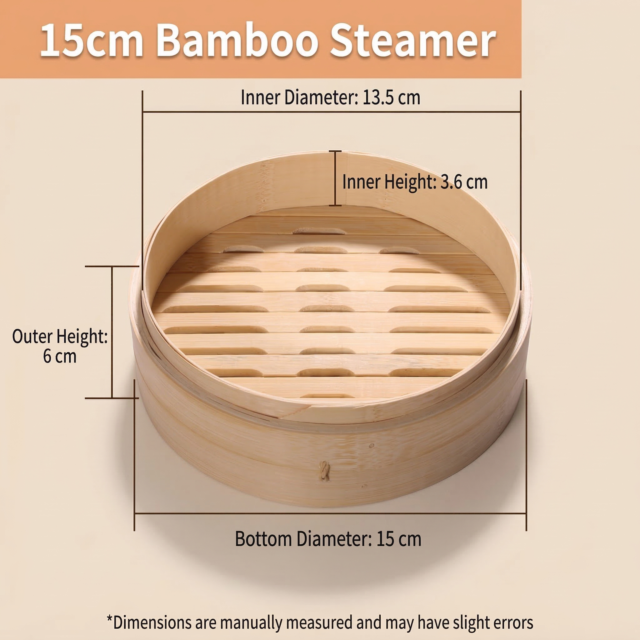 Premium Handcrafted Bamboo Steamer - Authentic Asian Cooking for Healthy Meals