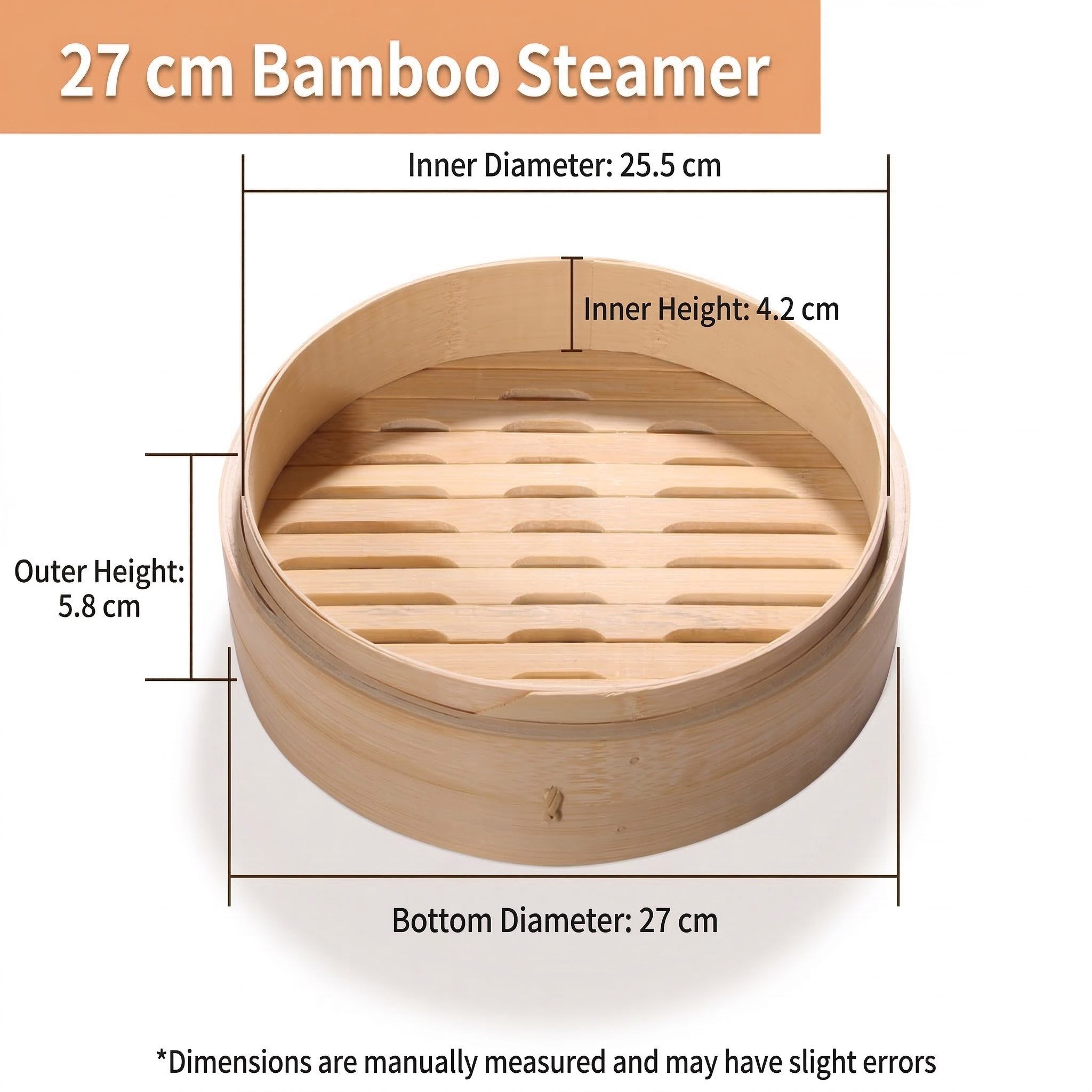 Premium Handcrafted Bamboo Steamer - Authentic Asian Cooking for Healthy Meals