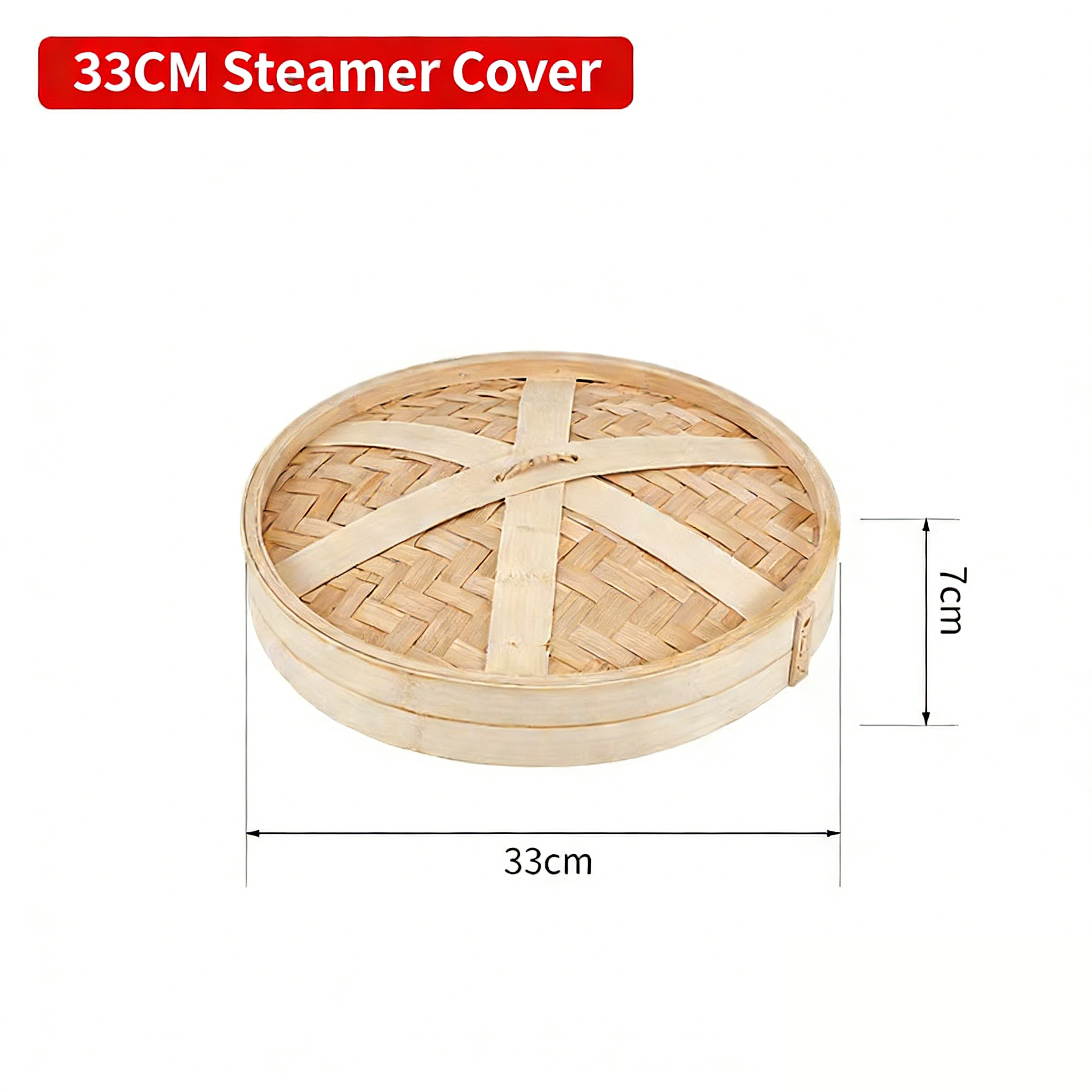 Traditional Bamboo Steaming Basket 33-40cm