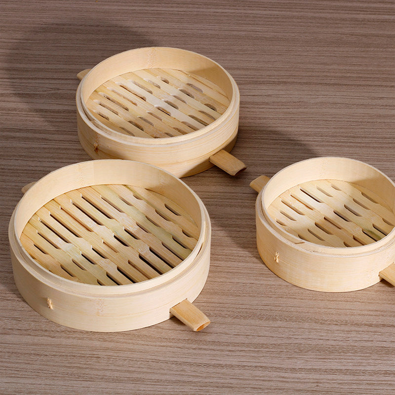 Traditional Asian Bamboo Steamer-Multiple Sizes & Customization Supported