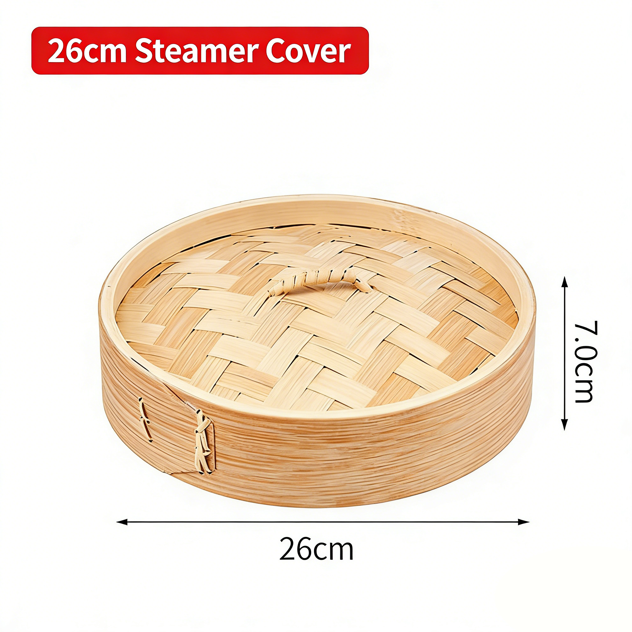 Premium Carbonized Bamboo Steamer for Dumpling & Bao