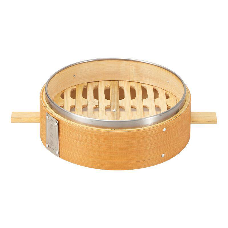 Durable Carbonized Bamboo Steamer with Name Tag