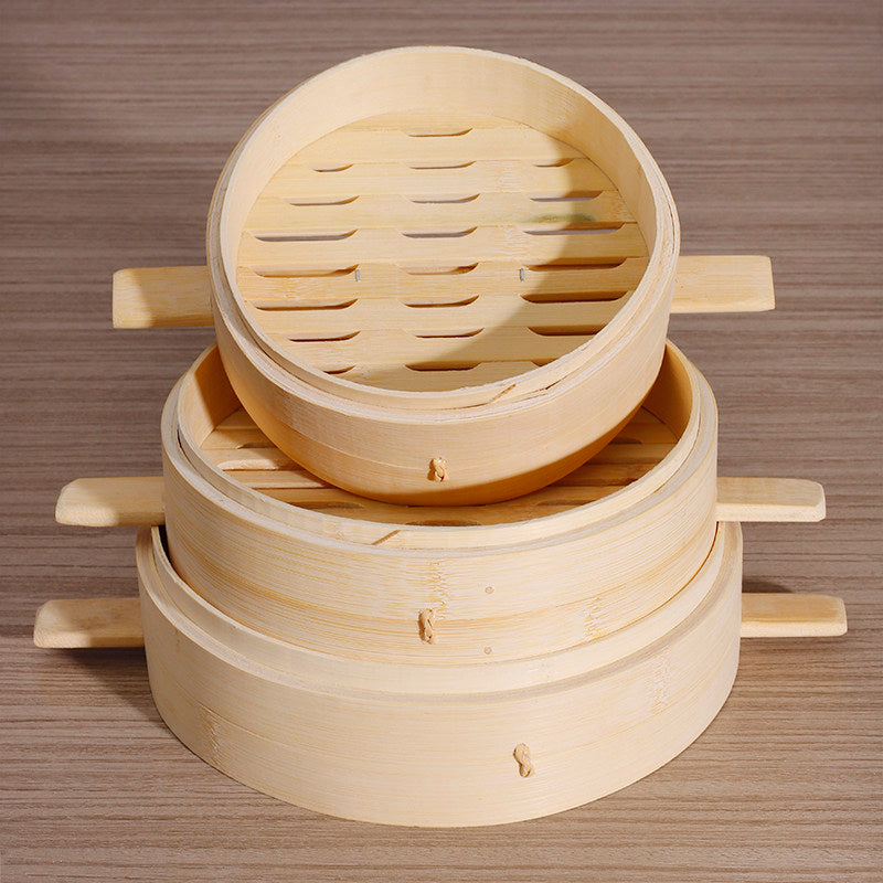 Traditional Asian Bamboo Steamer-Multiple Sizes & Customization Supported