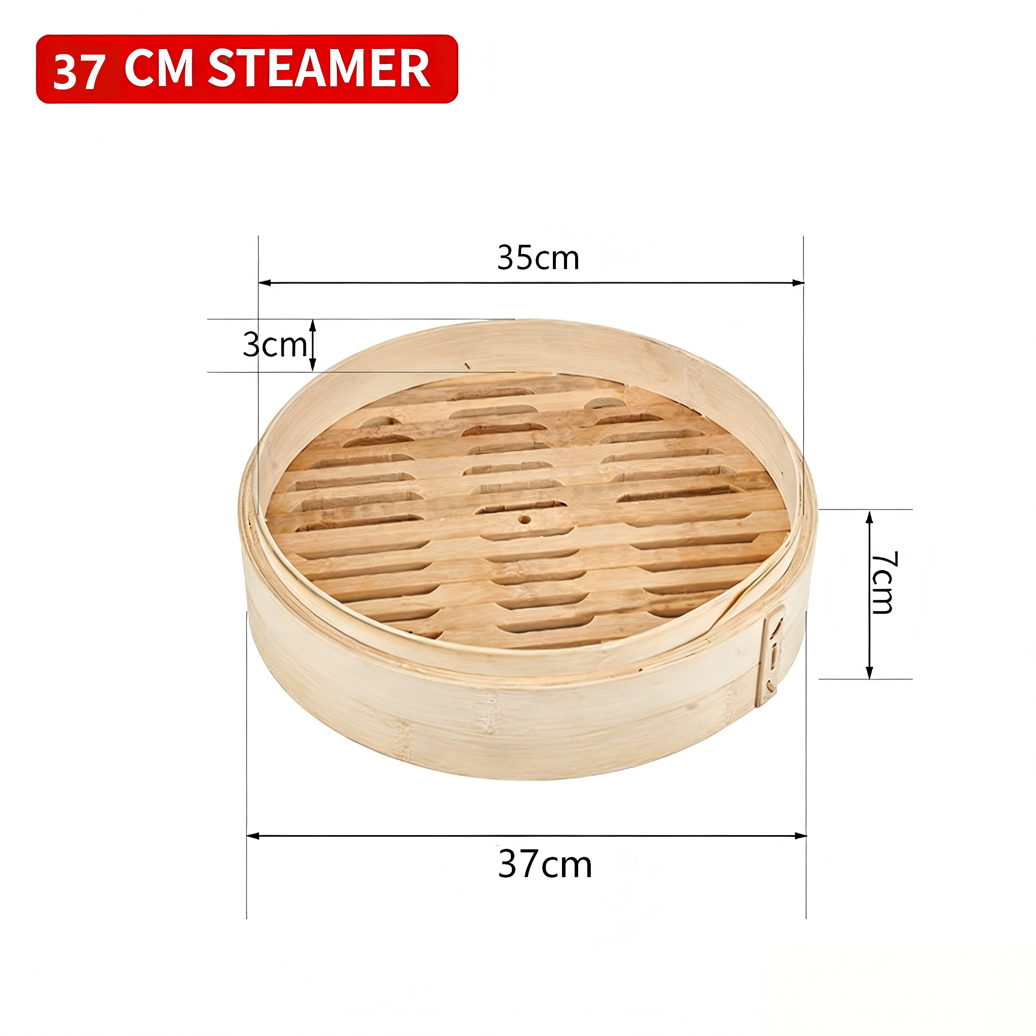 Traditional Bamboo Steaming Basket 33-40cm