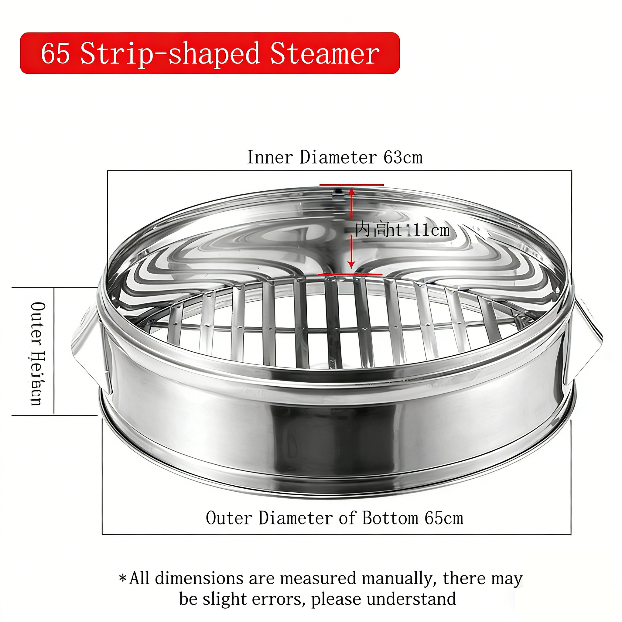 Heavy Duty Stainless Steel Steamer Basket,Multiple Sizes Commercial Steamer