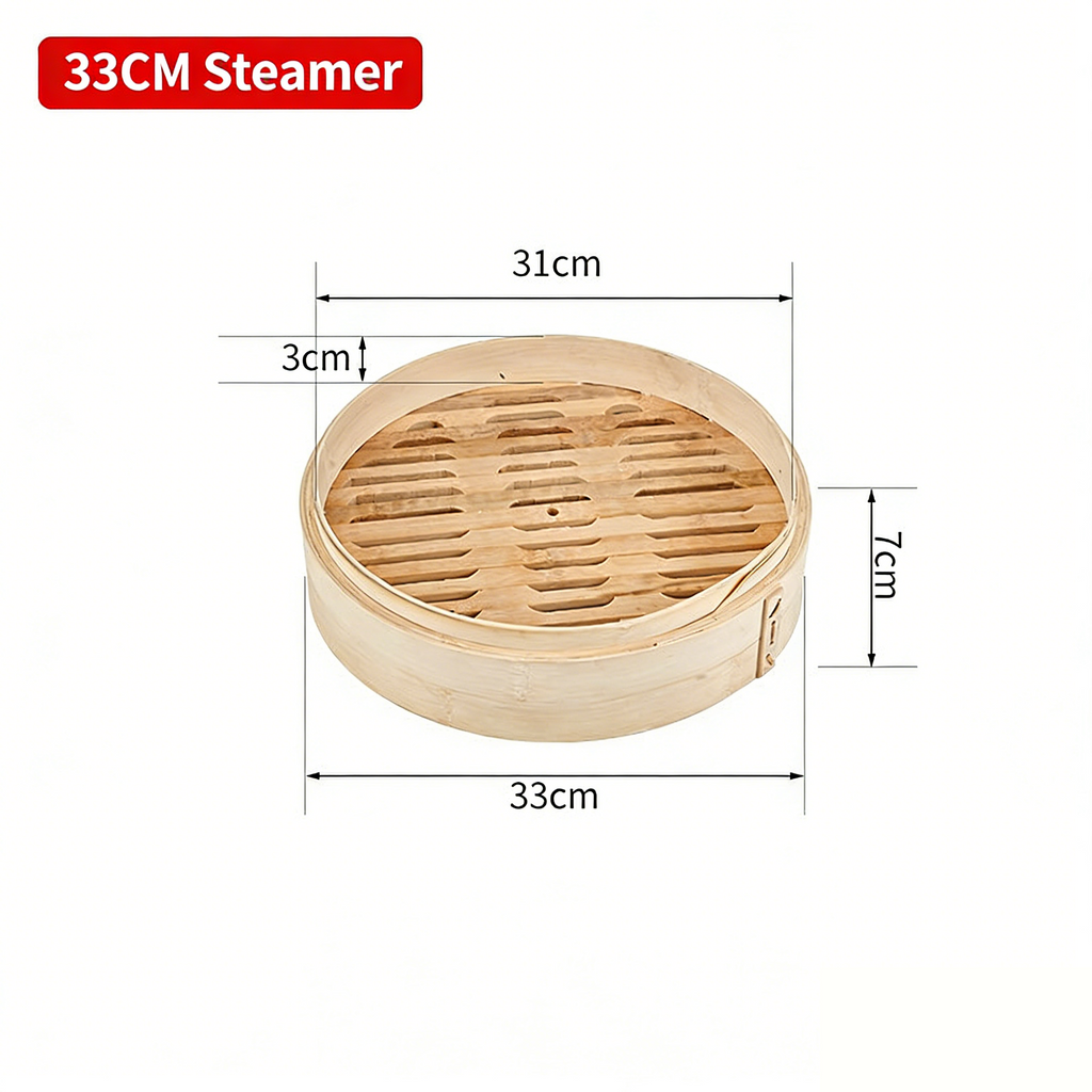 Traditional Bamboo Steaming Basket 33-40cm