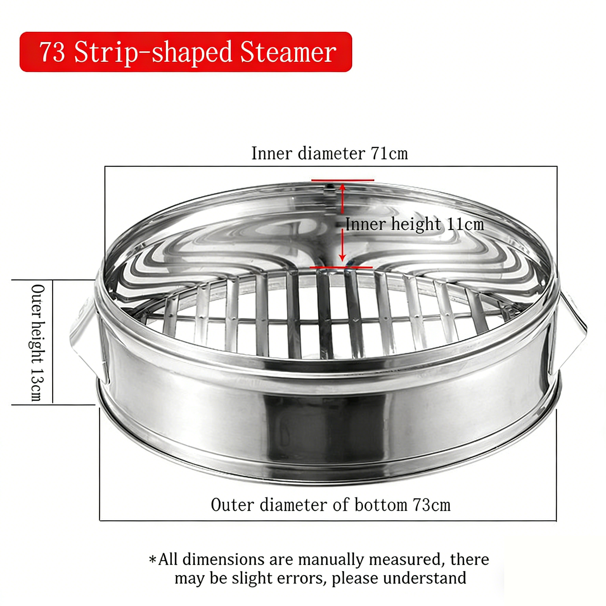 Heavy Duty Stainless Steel Steamer Basket,Multiple Sizes Commercial Steamer