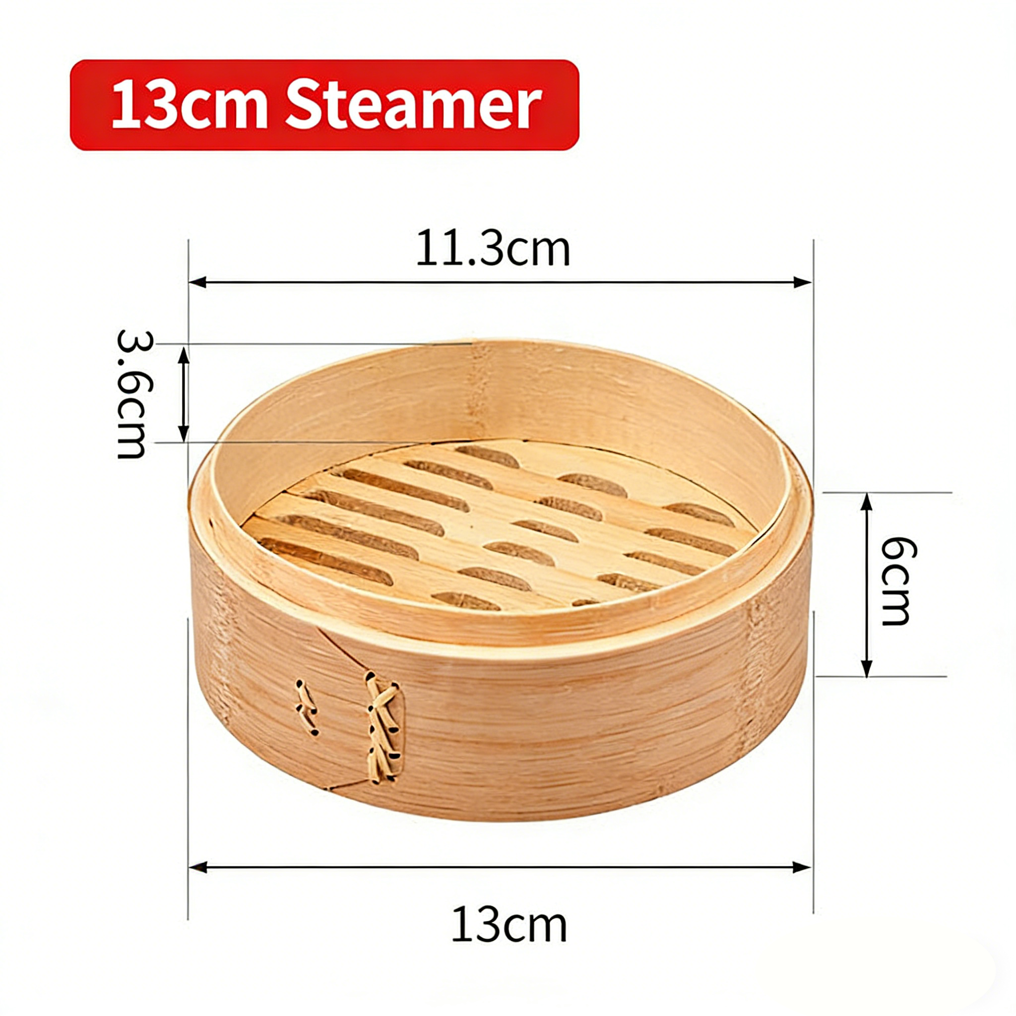 Premium Carbonized Bamboo Steamer for Dumpling & Bao