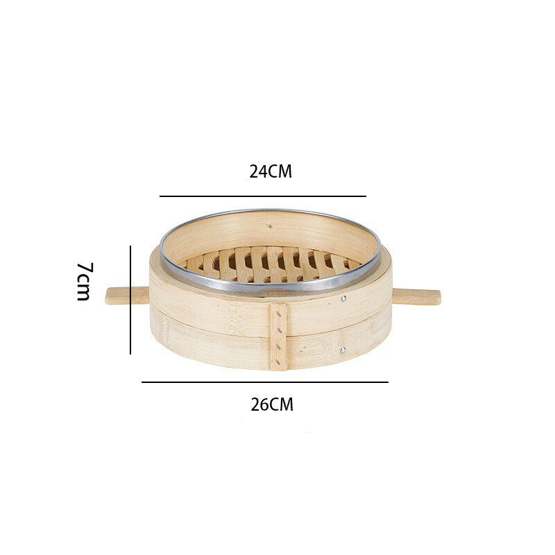 Premium Bamboo Steamer Basket,Bamboo Handle