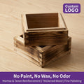 Tall Version Carbonized Wood Square Cage