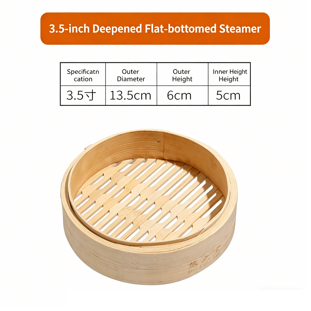 Premium Natural Bamboo Steamer Basket - Handcrafted Quality