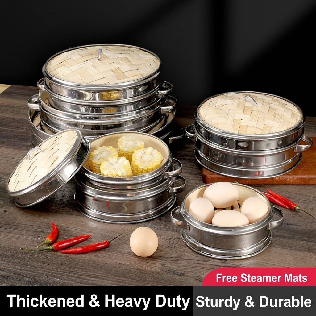Thickened Stainless Steel Steamer Rack - Sturdy, Durable & Perfect for Healthy Steaming