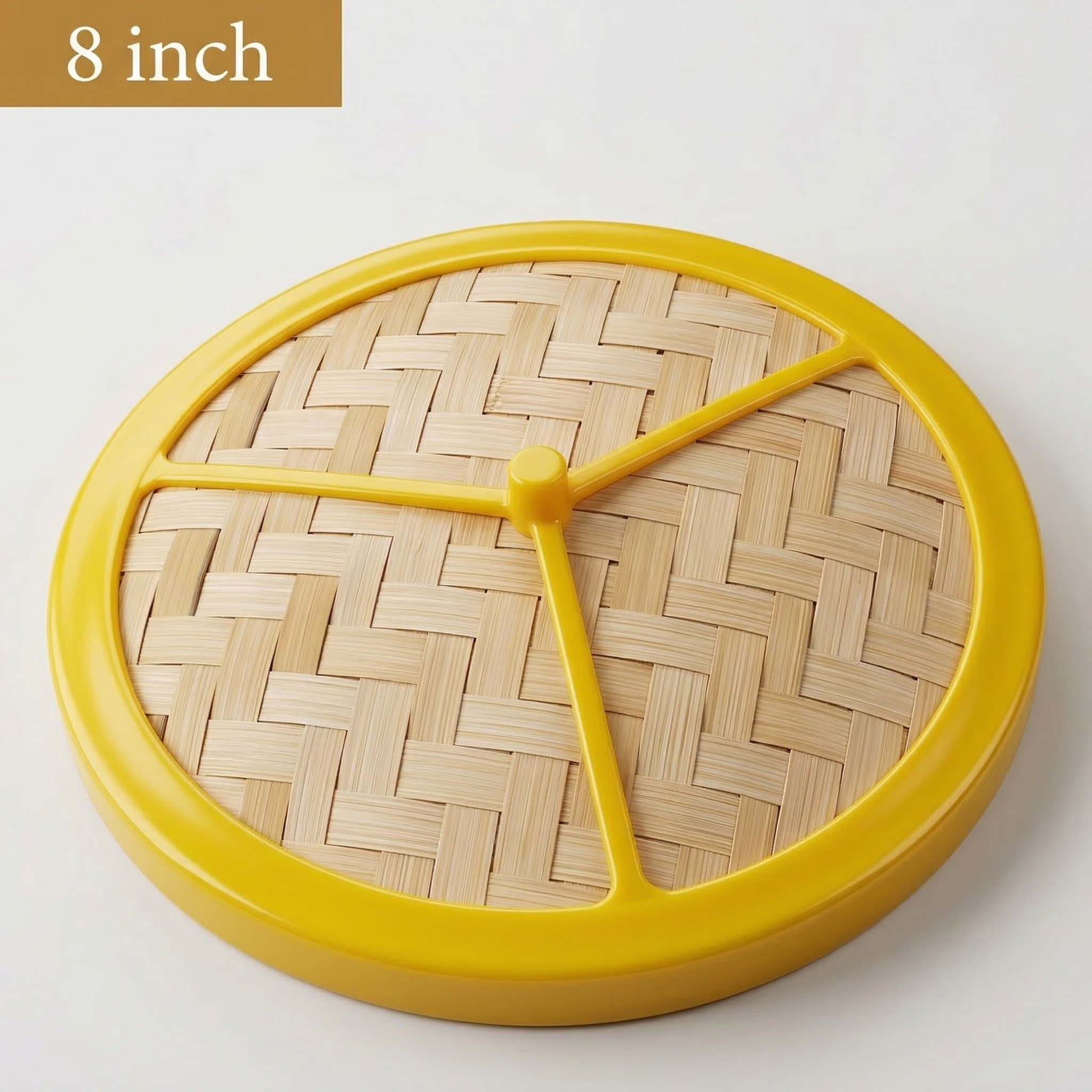Commercial Bamboo Steamer with Plastic Rim - Breathable Hollow Base