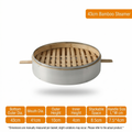 Large Aluminum Bamboo Steamer-Commercial Grade for Home & Restaurant