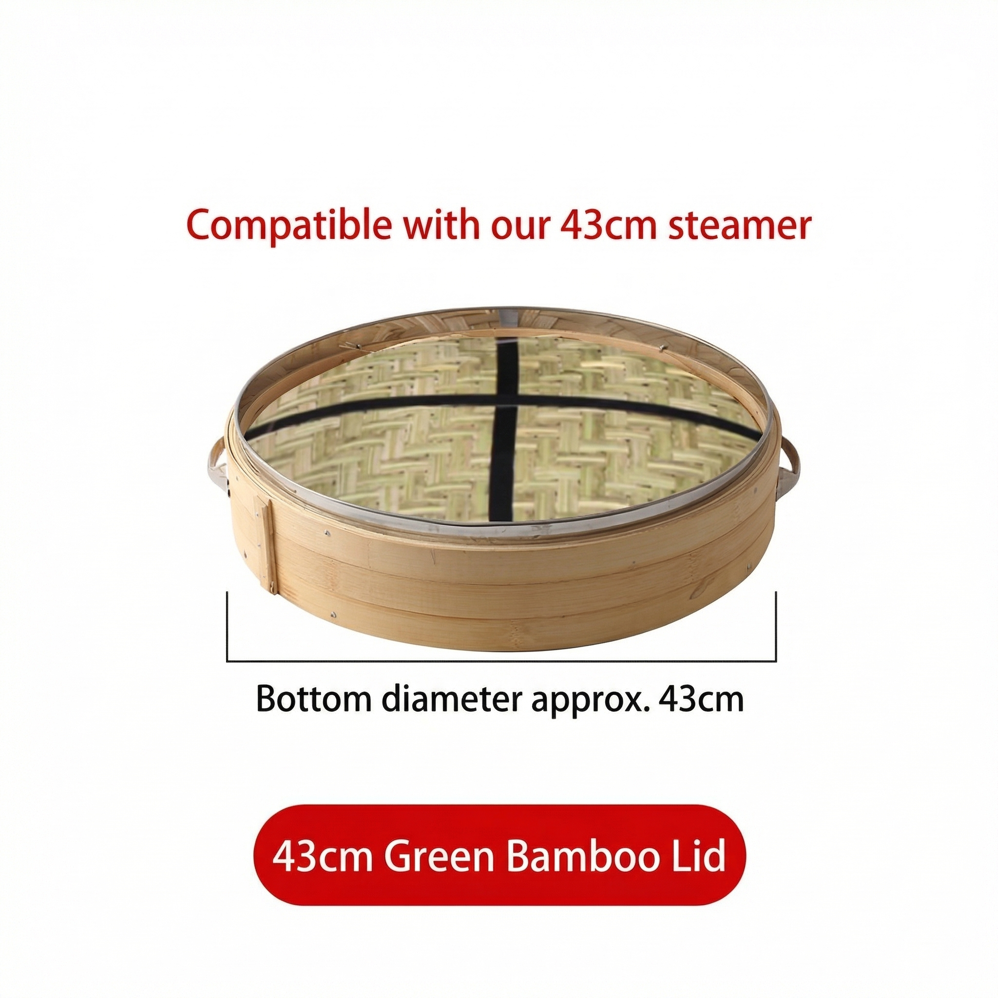 Premium All-Bamboo Steamer I Multiple Sizes & Bottom Options