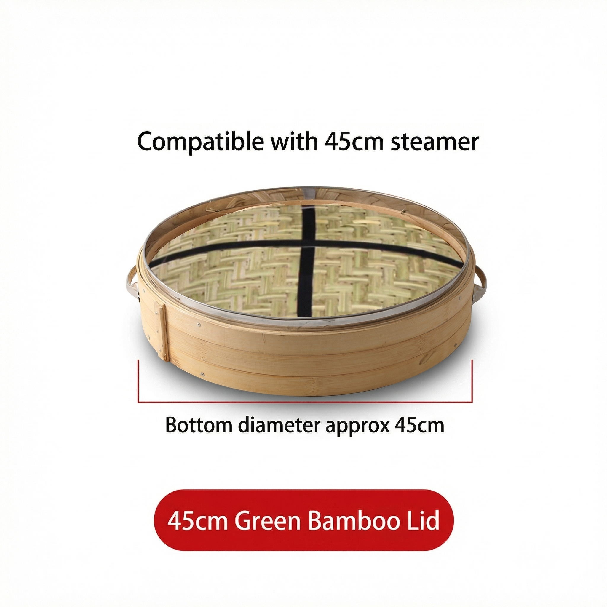 Premium All-Bamboo Steamer I Multiple Sizes & Bottom Options