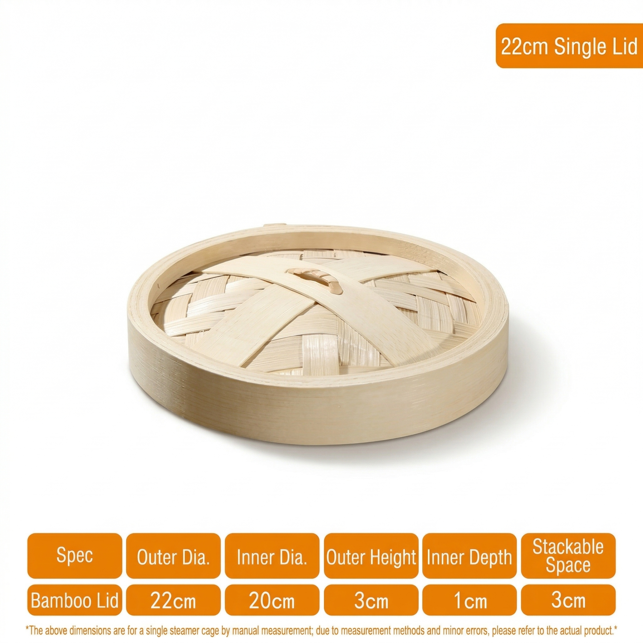 Handmade Bamboo Steamer Basket with Custom Logo Option