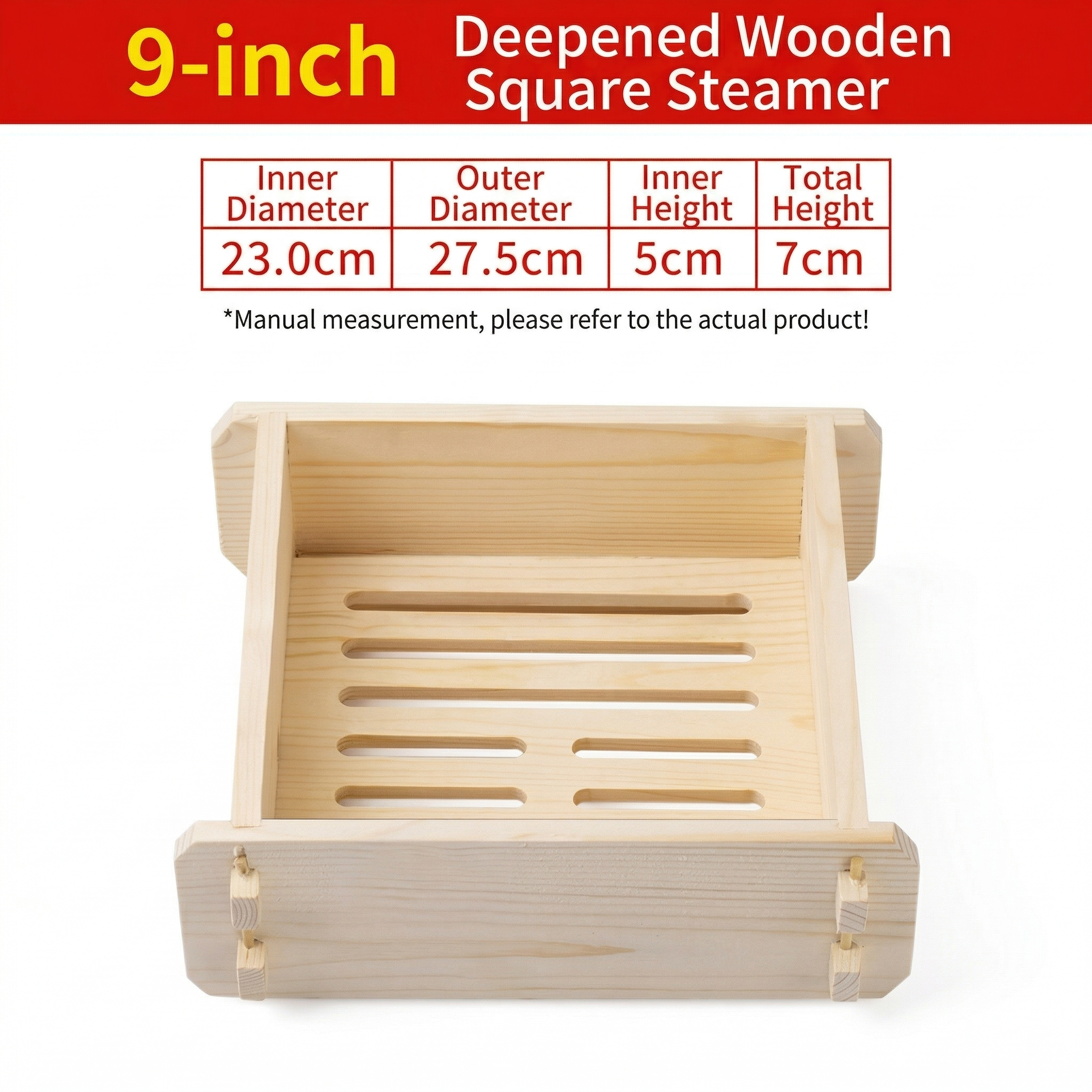 Traditional Chinese Tall Wood Steamer Basket,Multi-Layer Food Steamer