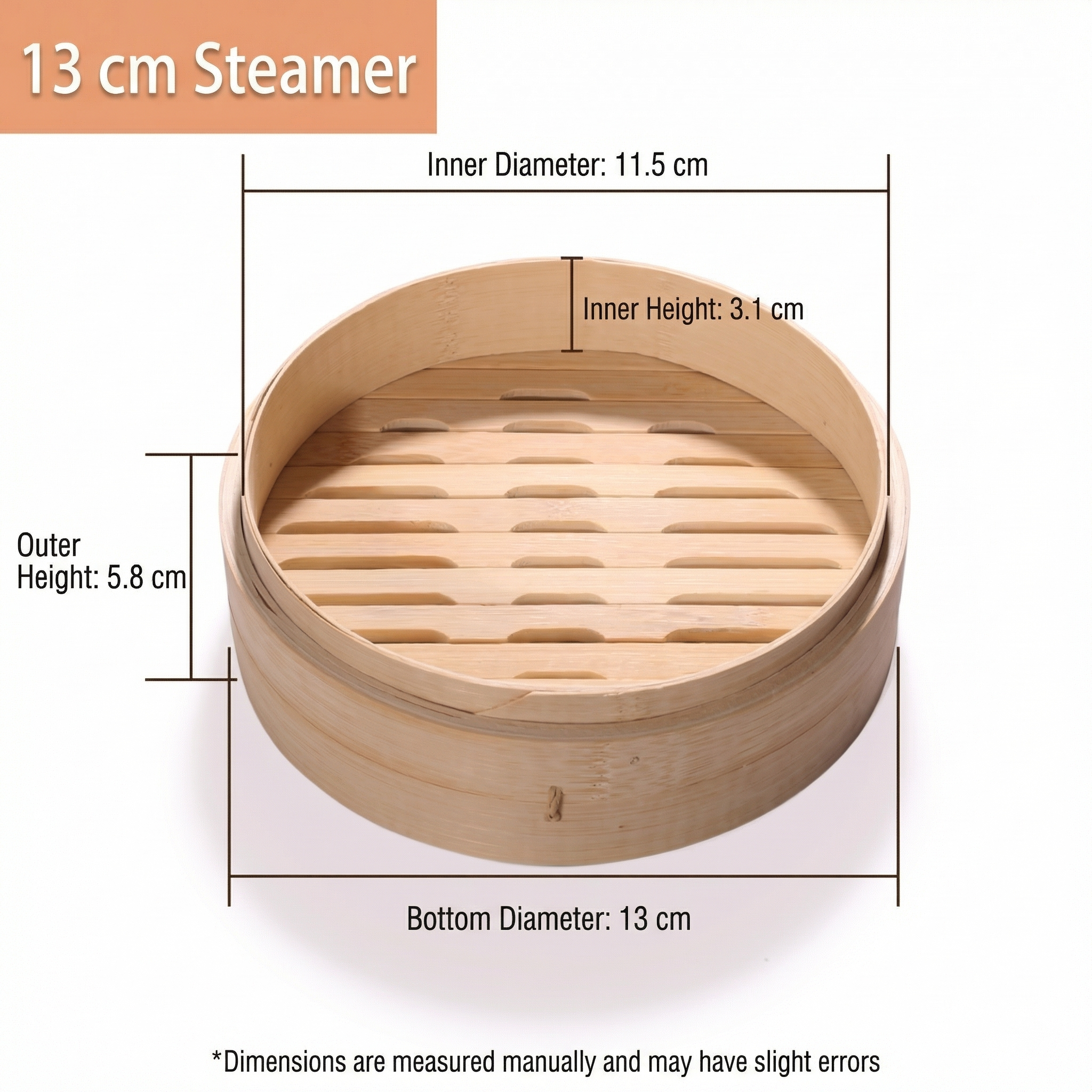 Traditional Asian Bamboo Steamer-Multiple Sizes & Customization Supported