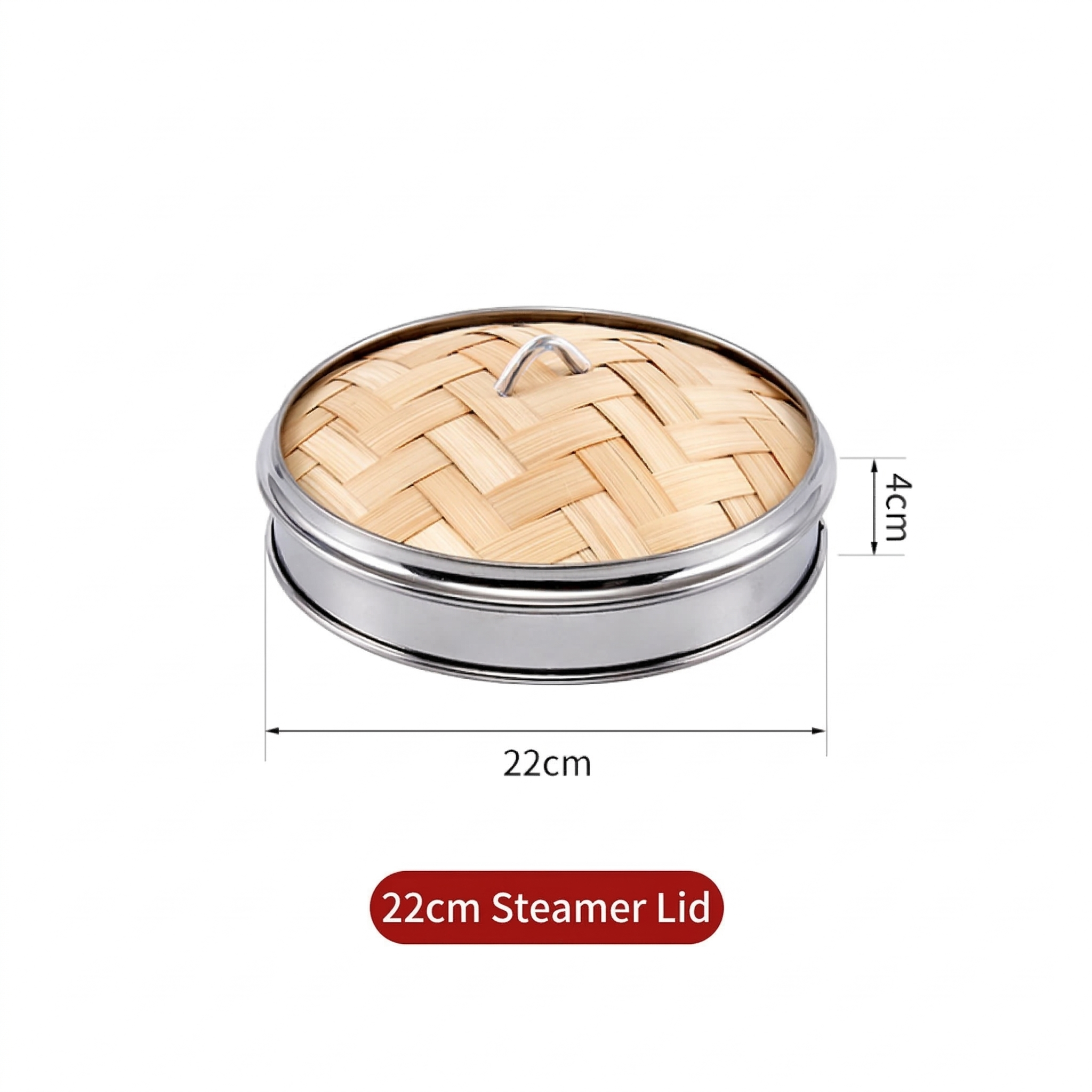 Natulal Bamboo Steamer Basket with Lid