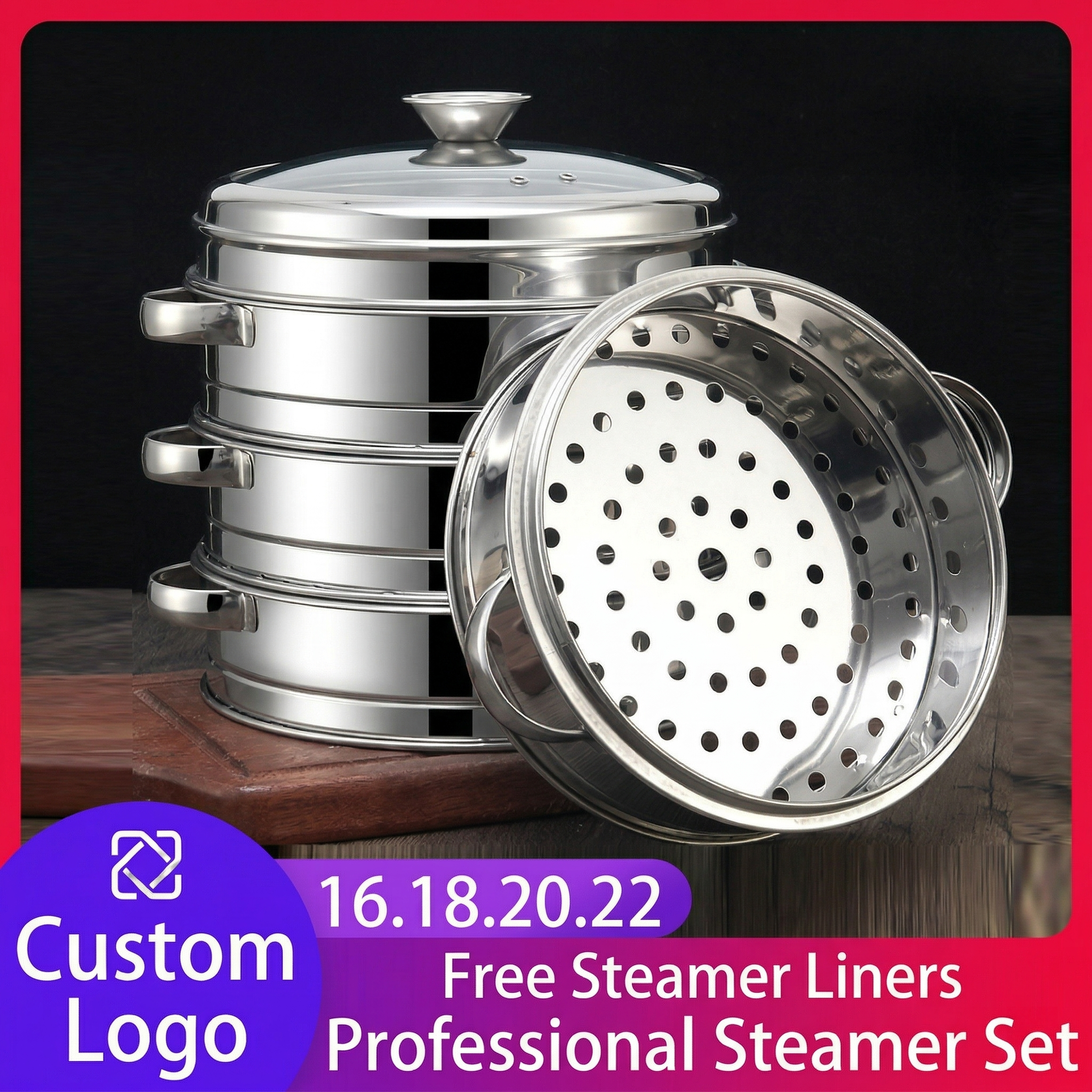 Minimalist Stainless Steel Steamer