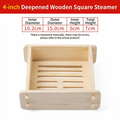 Traditional Chinese Tall Wood Steamer Basket, Multi-Layer Food Steamer