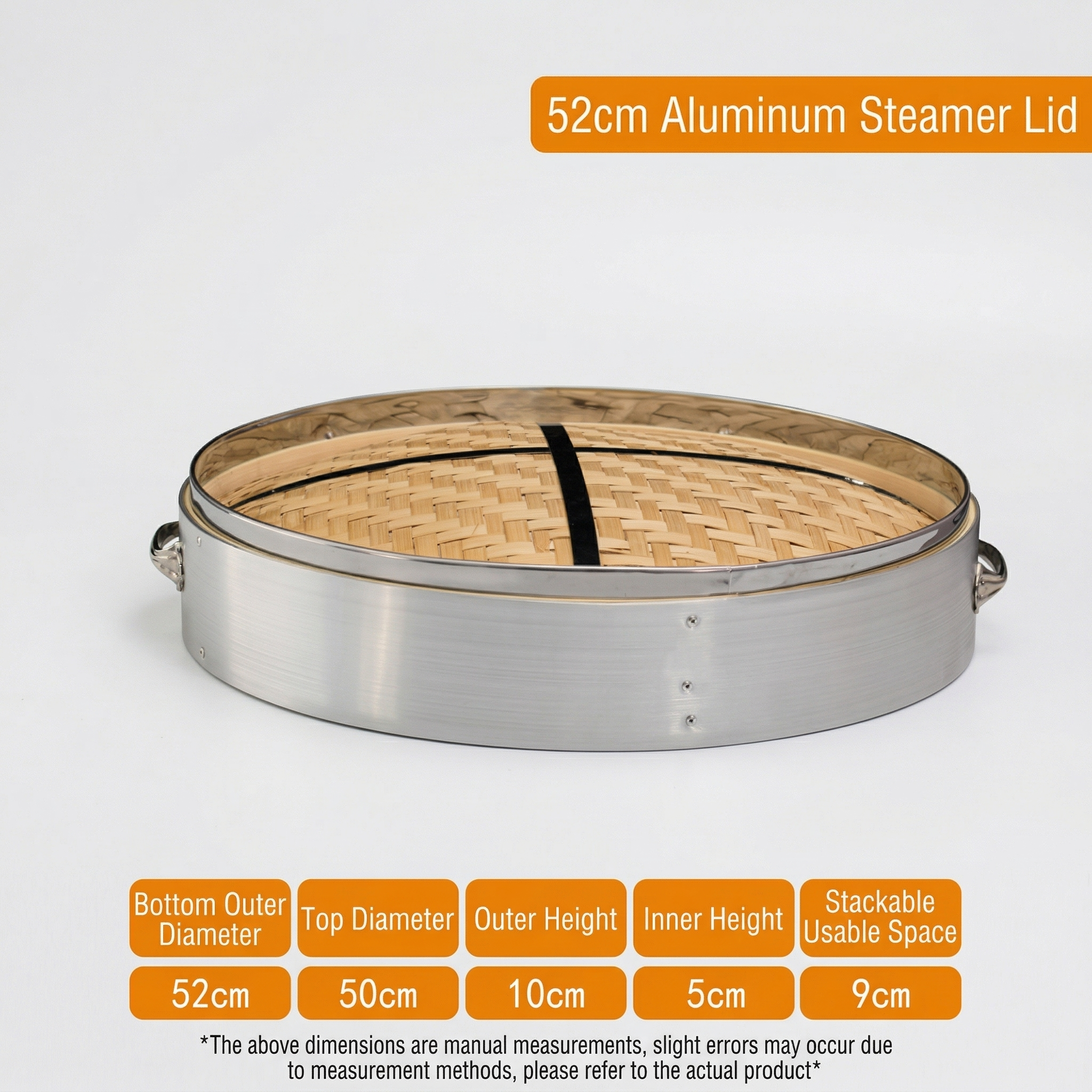 Large Aluminum Bamboo Steamer-Commercial Grade for Home & Restaurant