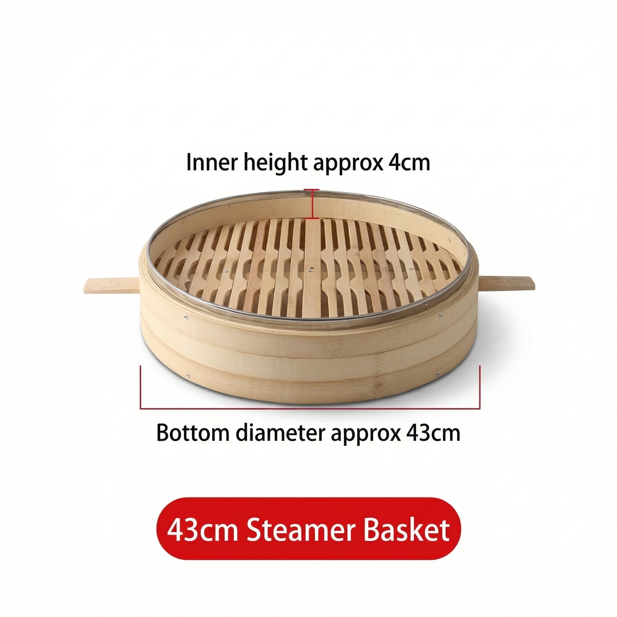 Premium All-Bamboo Steamer I Multiple Sizes & Bottom Options