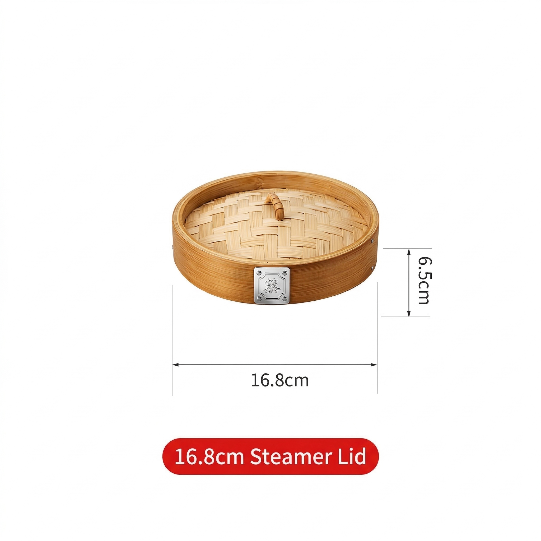 Durable Carbonized Bamboo Steamer with Name Tag