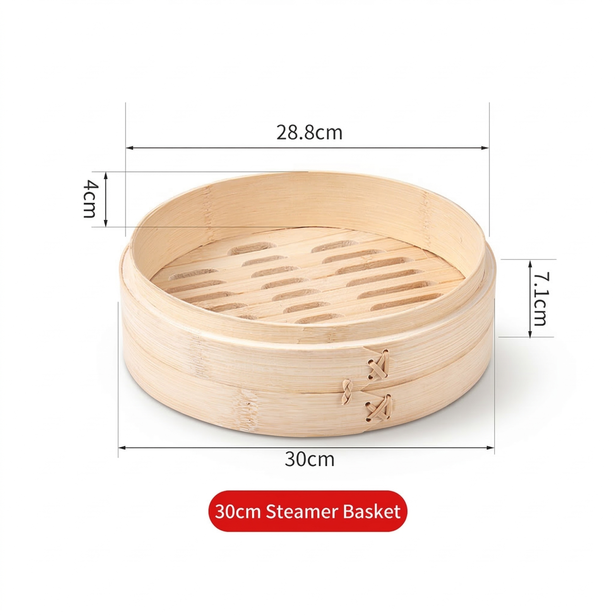 Premium Handcrafted Bamboo Steamer - Authentic Asian Cooking for Healthy Meals