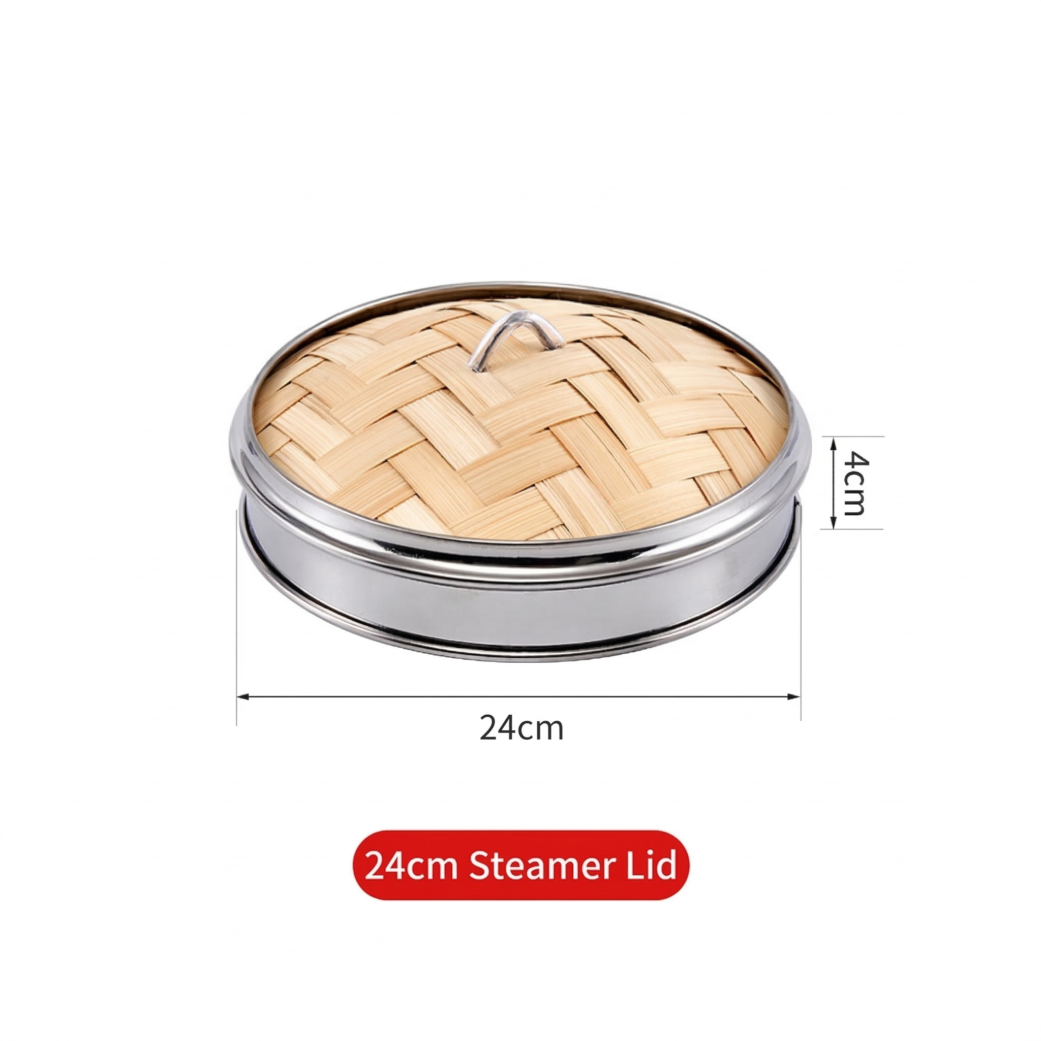Natulal Bamboo Steamer Basket with Lid