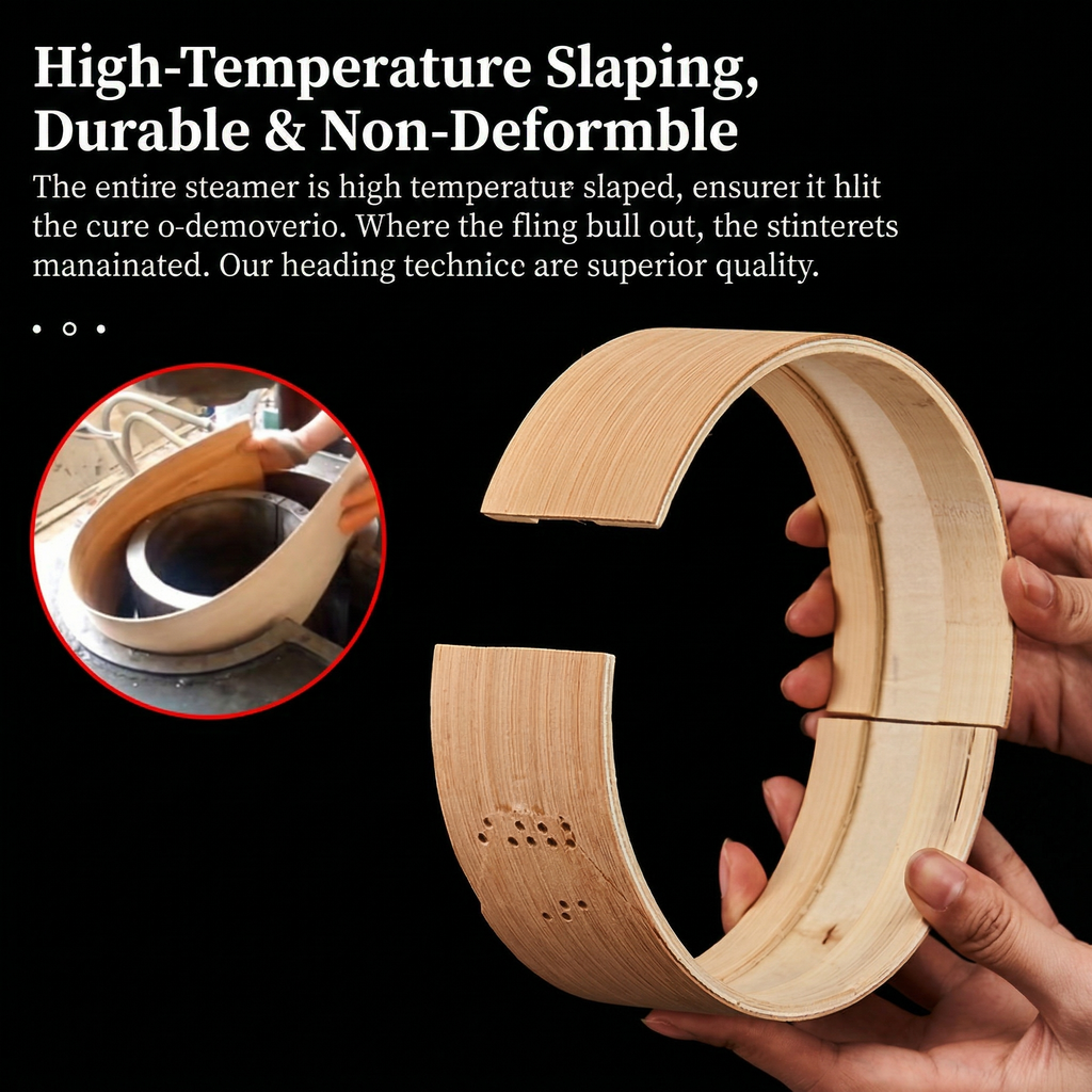 Premium Carbonized Bamboo Steamer for Dumpling & Bao