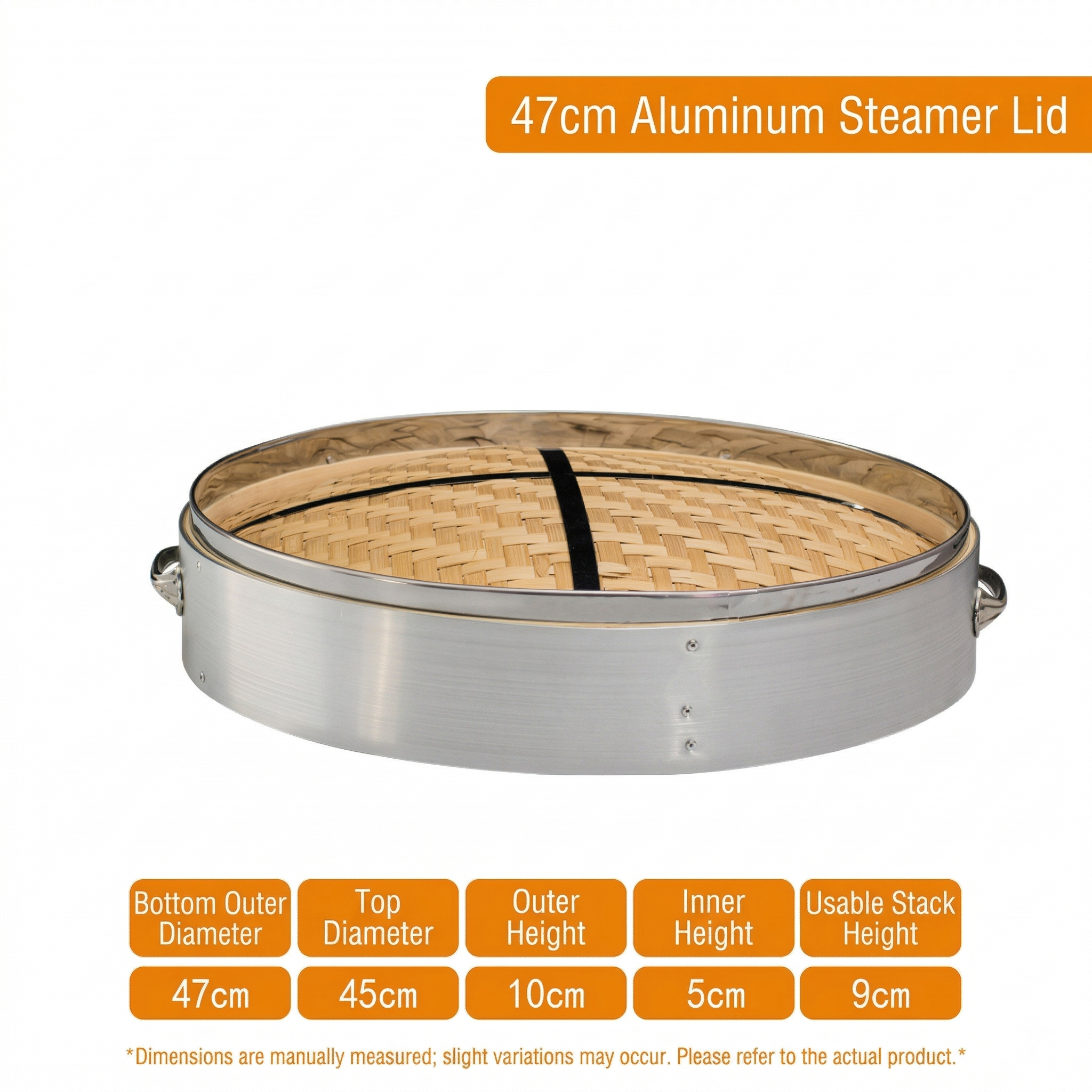 Large Aluminum Bamboo Steamer-Commercial Grade for Home & Restaurant