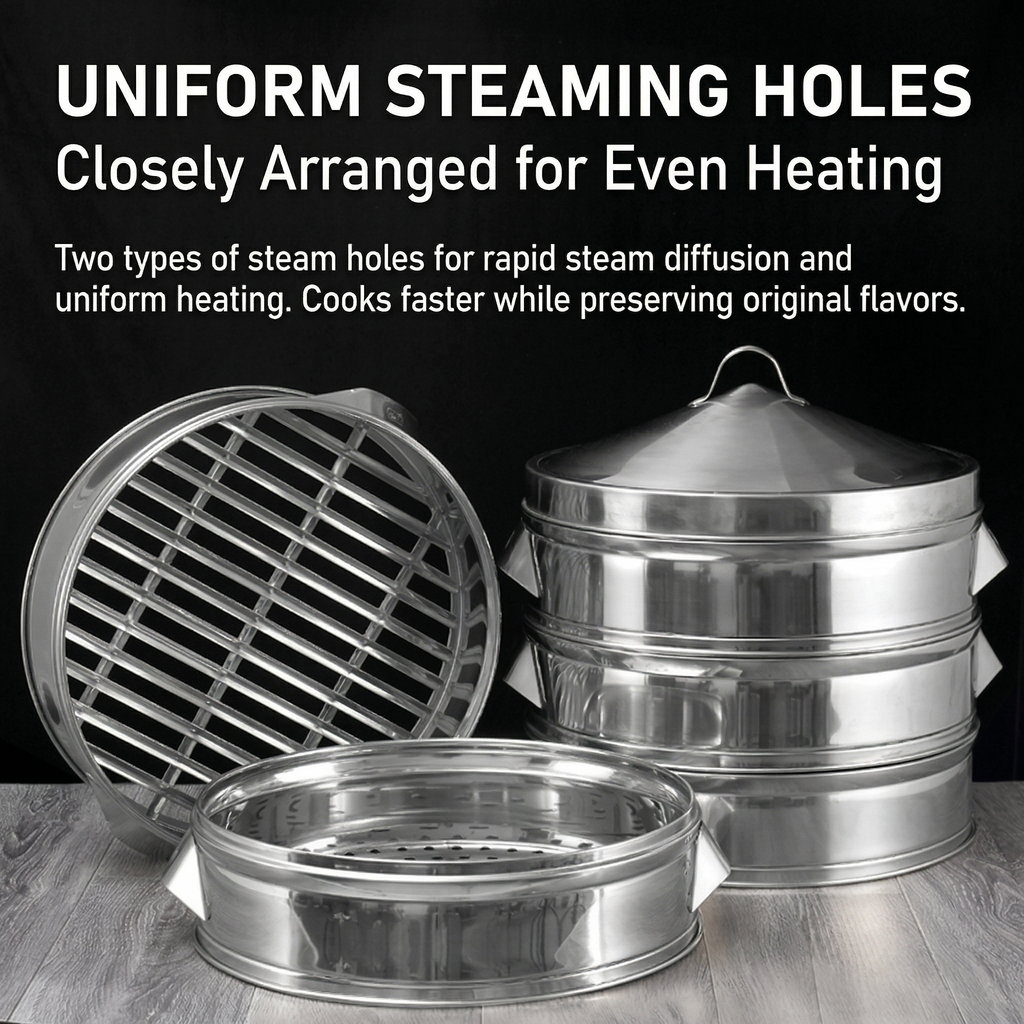 Heavy Duty Stainless Steel Steamer Basket, Multiple Sizes Commercial Steamer