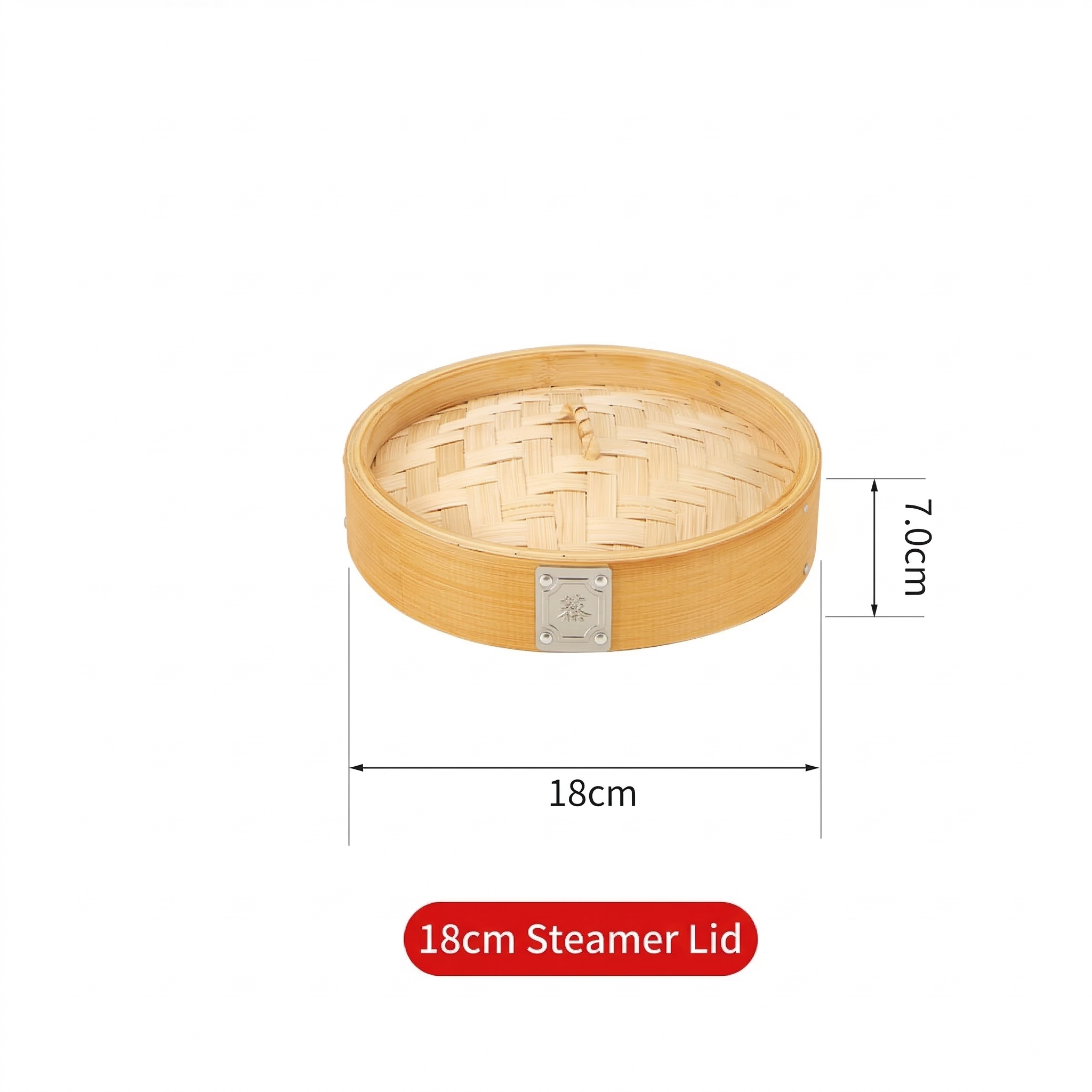 Durable Carbonized Bamboo Steamer with Name Tag