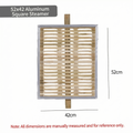 Strong Construction Aluminum Square Cage