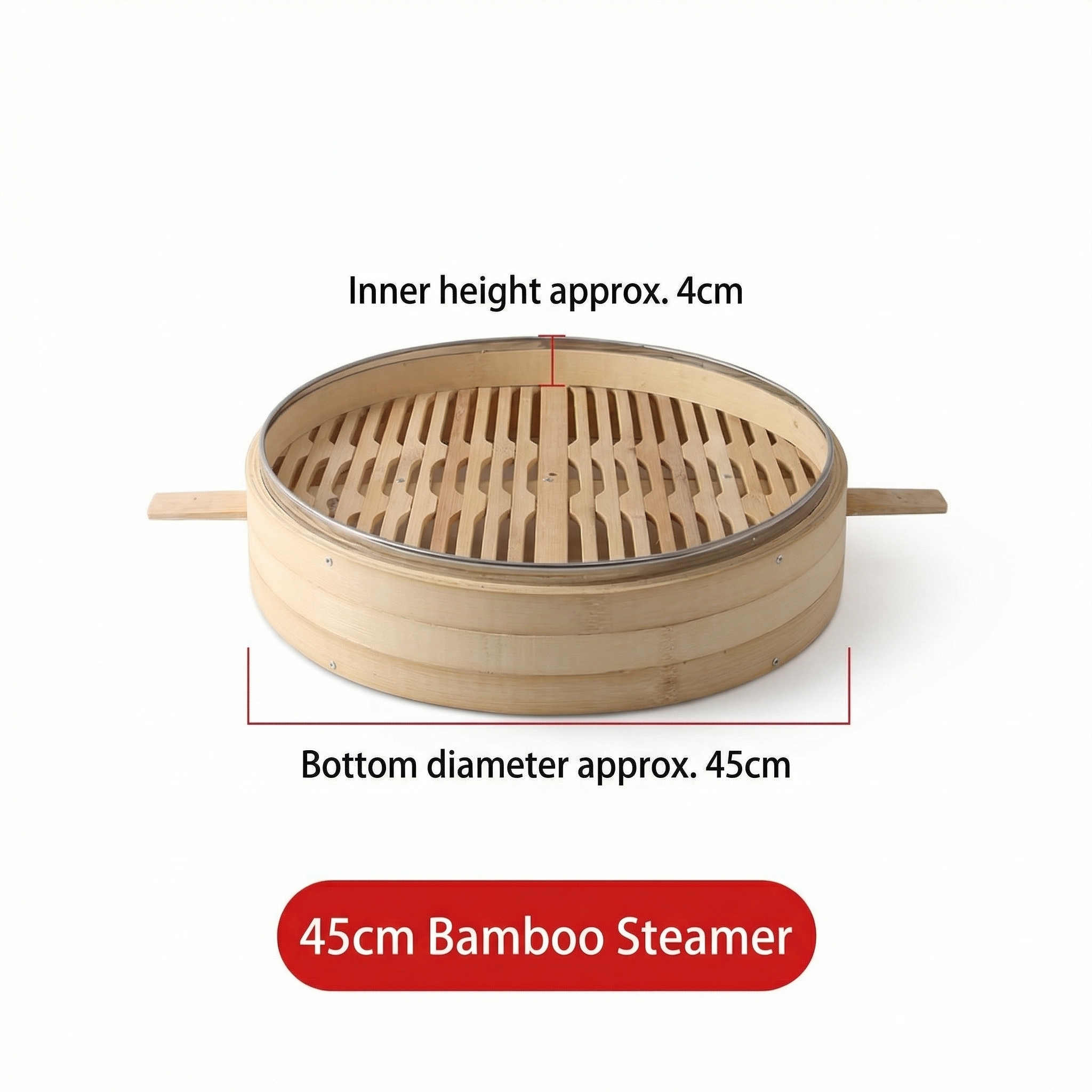 Premium All-Bamboo Steamer I Multiple Sizes & Bottom Options