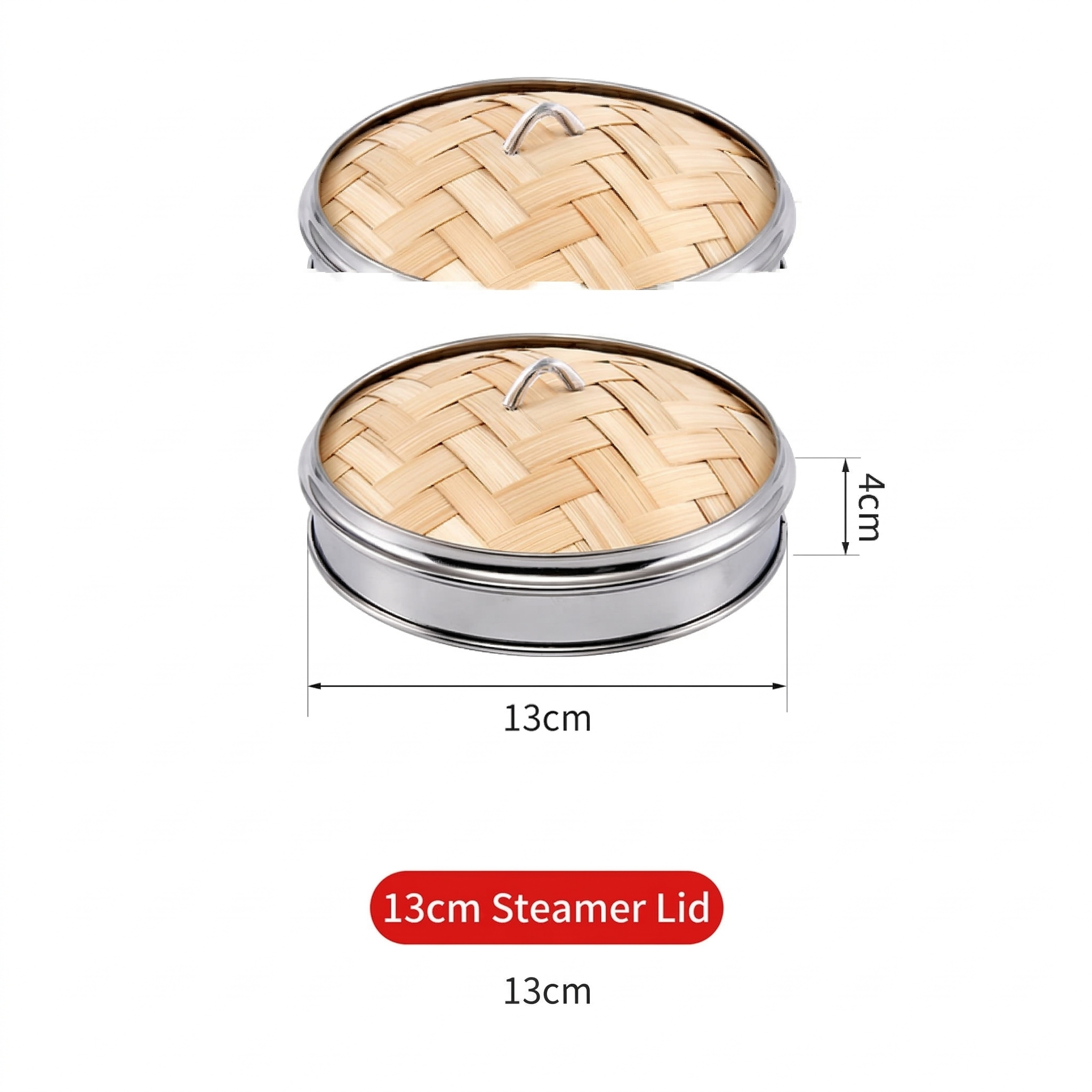 Natulal Bamboo Steamer Basket with Lid