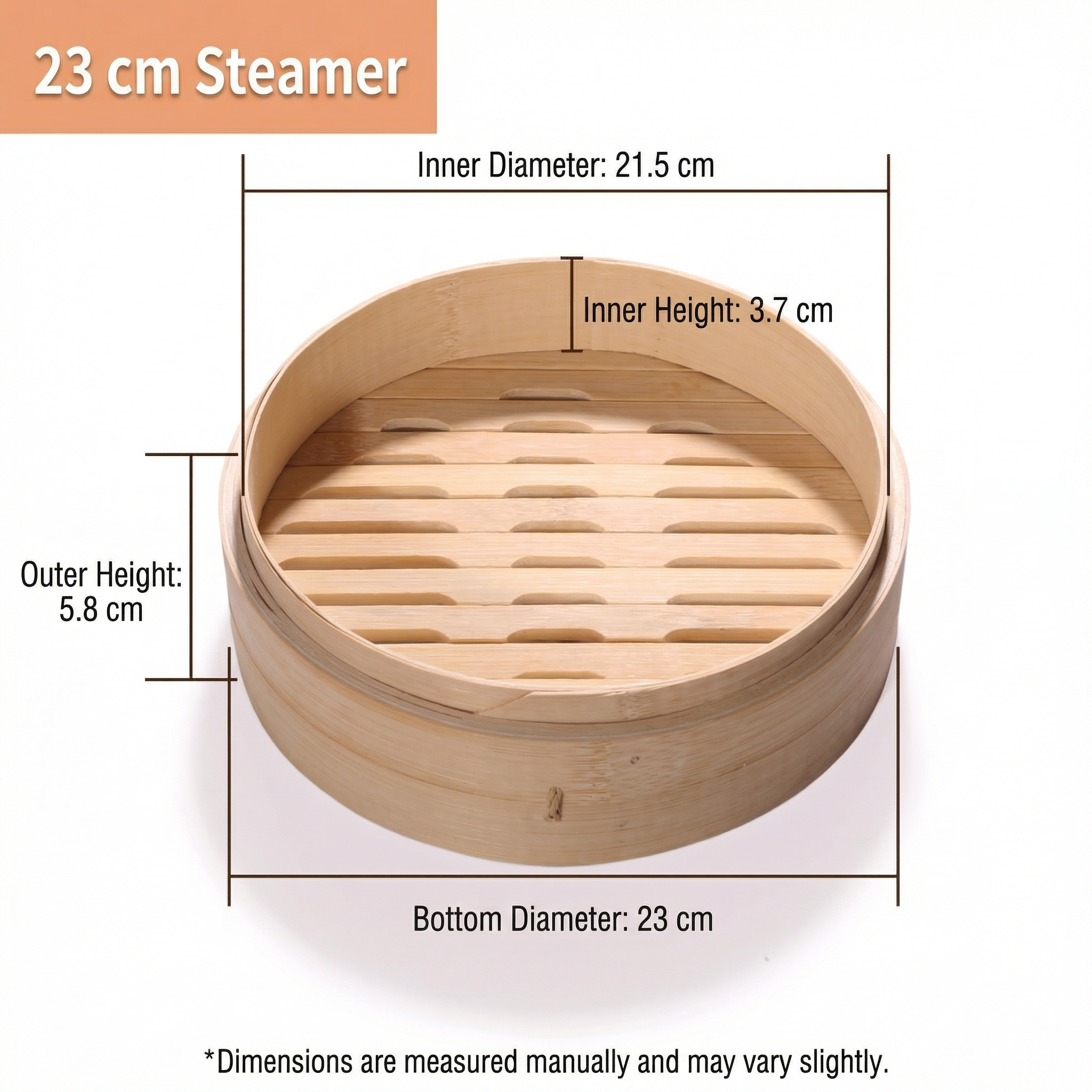 Traditional Asian Bamboo Steamer-Multiple Sizes & Customization Supported