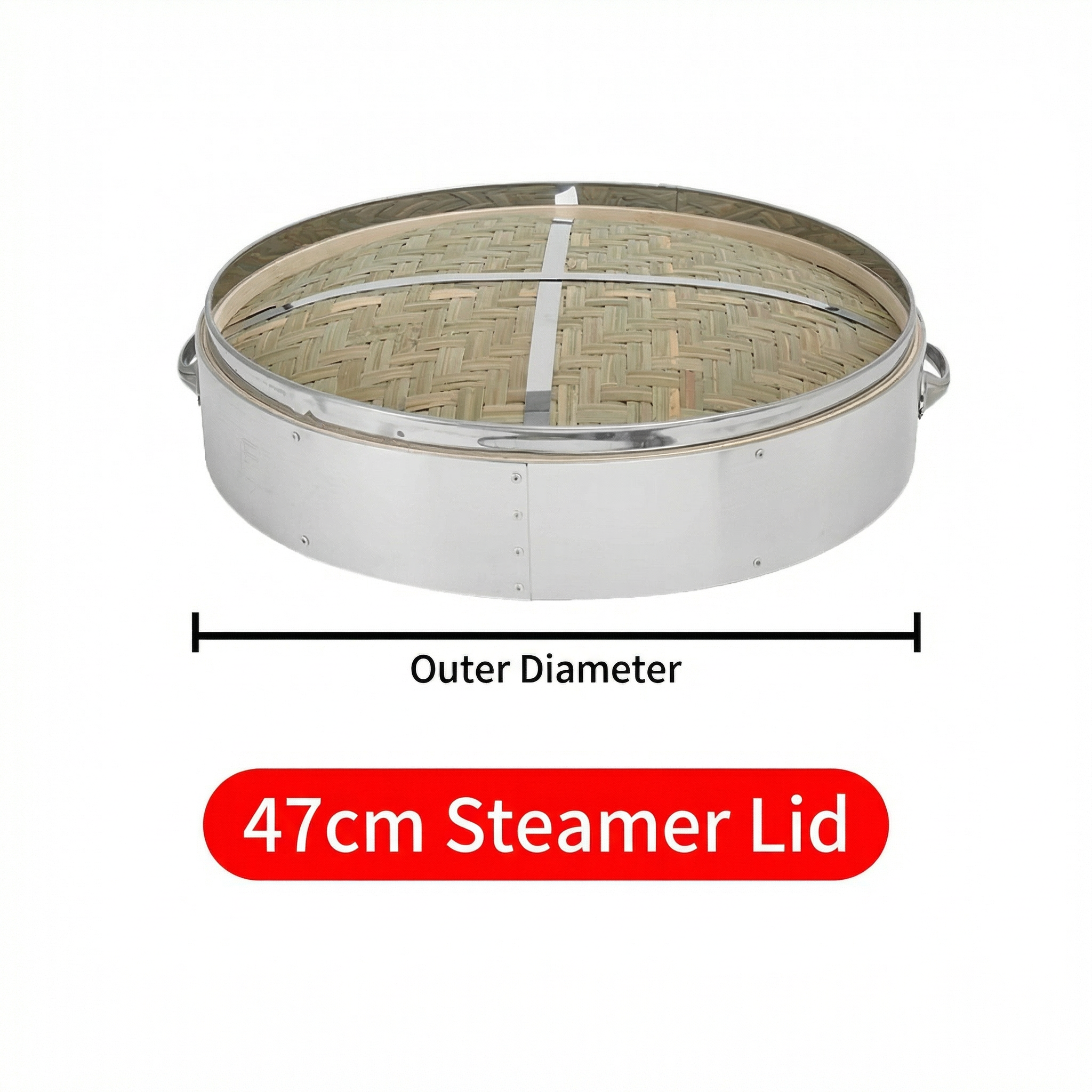 Large Aluminum Bamboo Steamer-Commercial Grade for Home & Restaurant